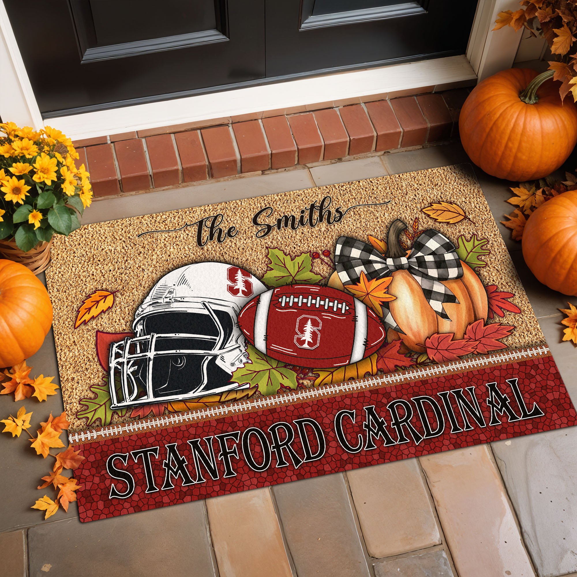 Stanford Cardinal Doormat Custom Your Family Name, Sport Doormat, Sport Gifts For Fan, Home Decorations EHIVM-60231