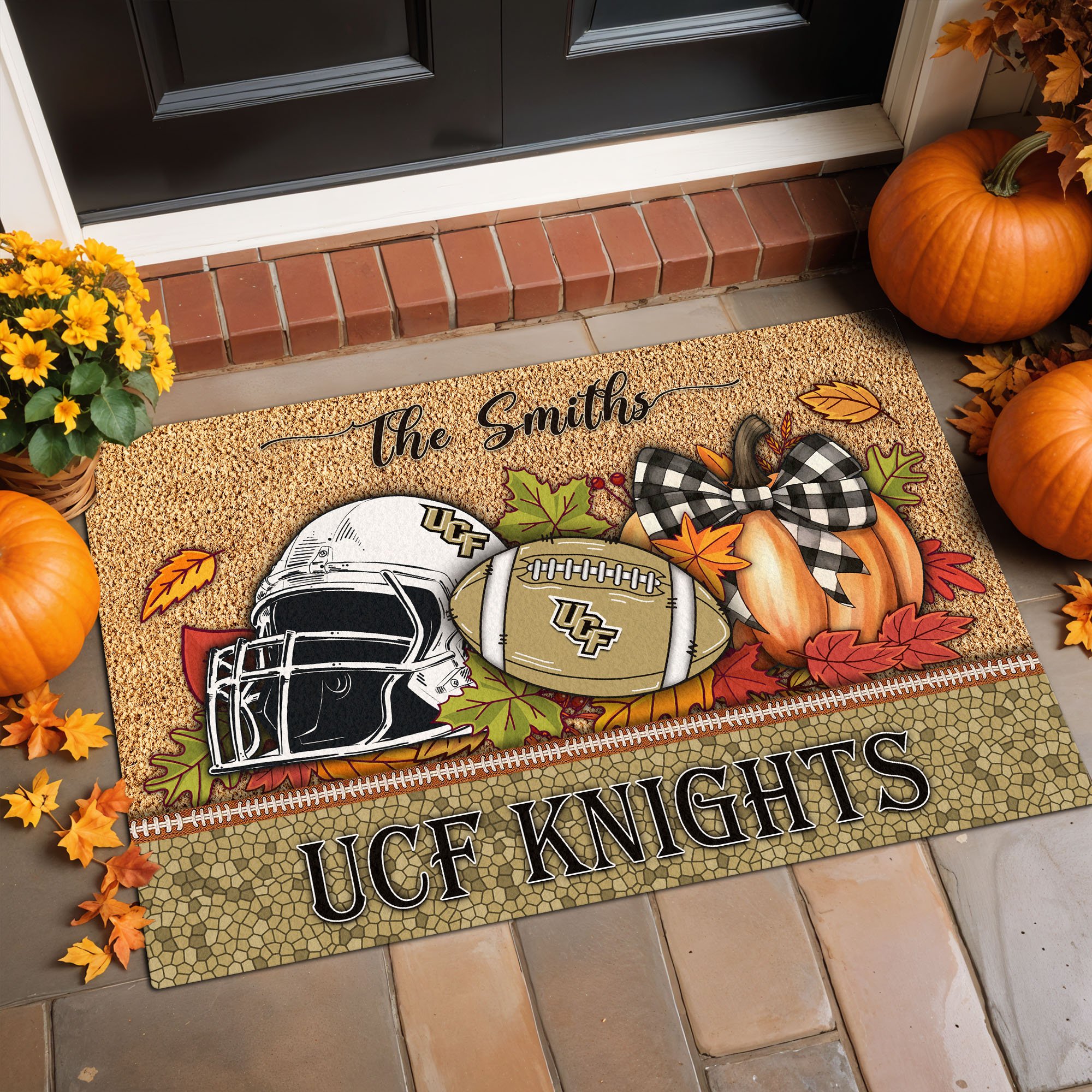 UCF Knights Doormat Custom Your Family Name, Sport Doormat, Sport Gifts For Fan, Home Decorations EHIVM-60231