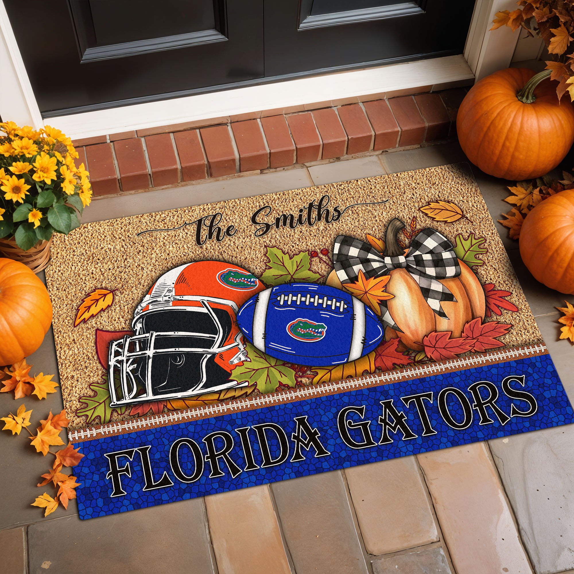 Florida Gators Doormat Custom Your Family Name, Sport Doormat, Sport Gifts For Fan, Home Decorations EHIVM-60231