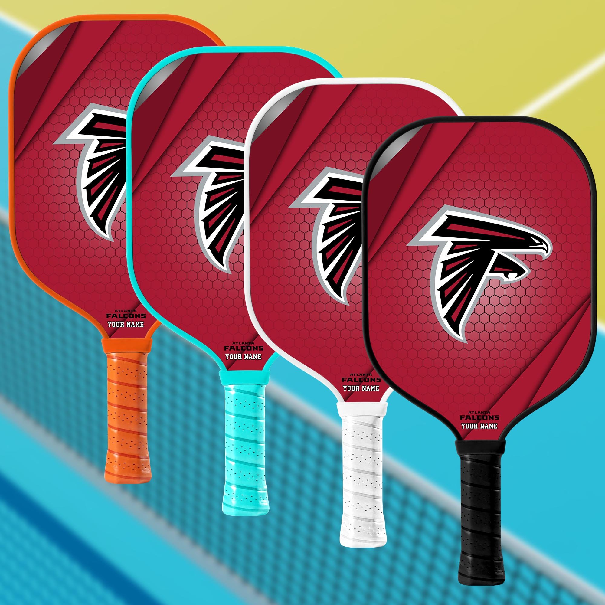 Atlanta Falcons Pickleball Paddle Custom Your Name, Sport Pickleball Paddle, Sport Gifts EHIVM-60740