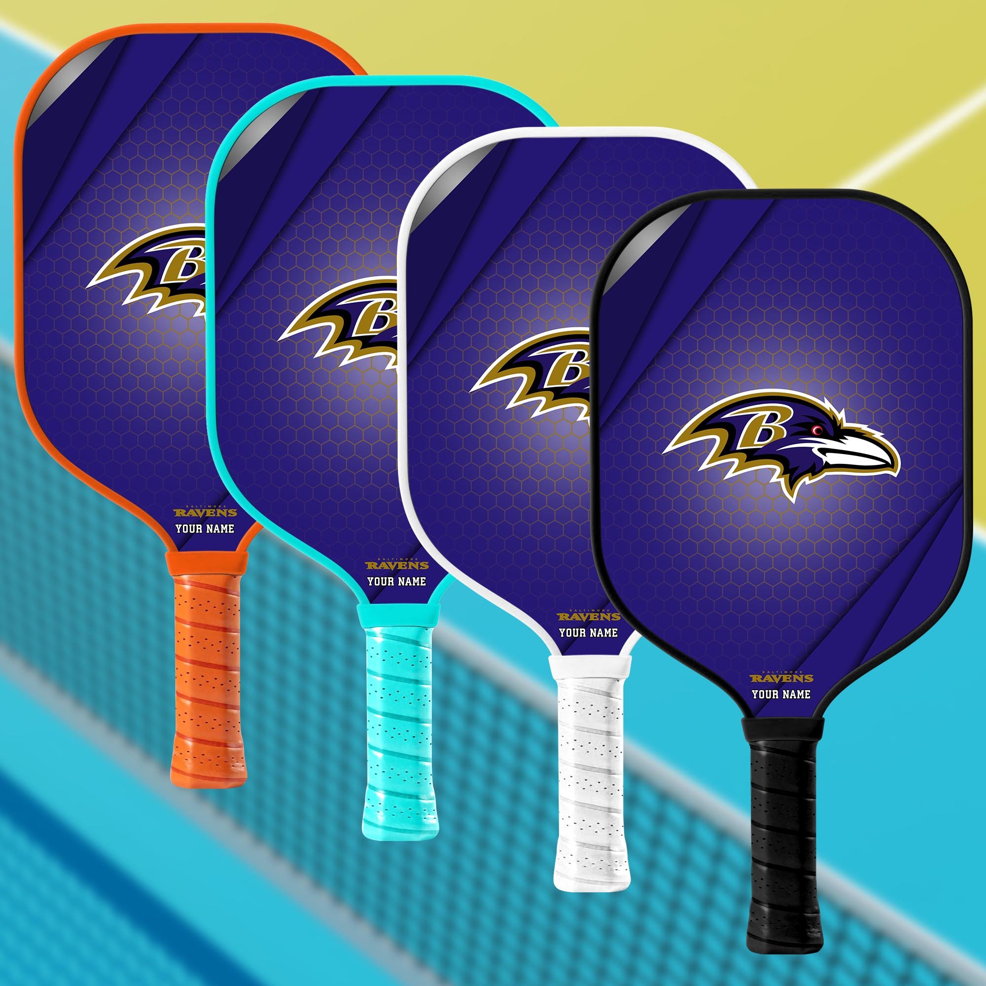 Baltimore Ravens Pickleball Paddle Custom Your Name, Sport Pickleball Paddle, Sport Gifts EHIVM-60740