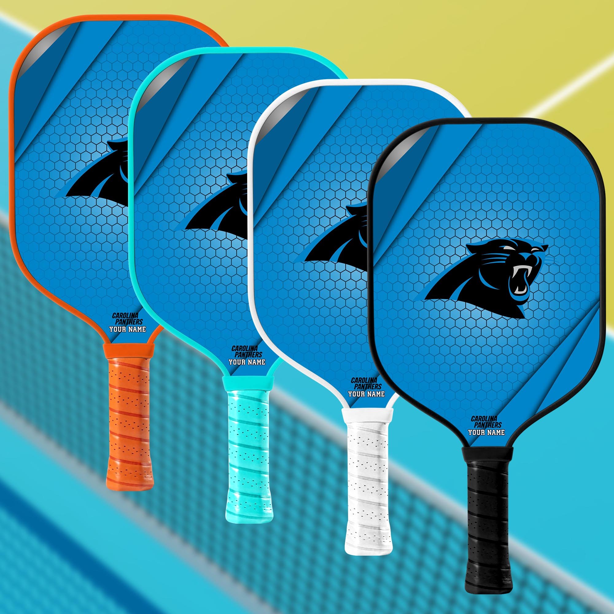 Carolina Panthers Pickleball Paddle Custom Your Name, Sport Pickleball Paddle, Sport Gifts EHIVM-60740