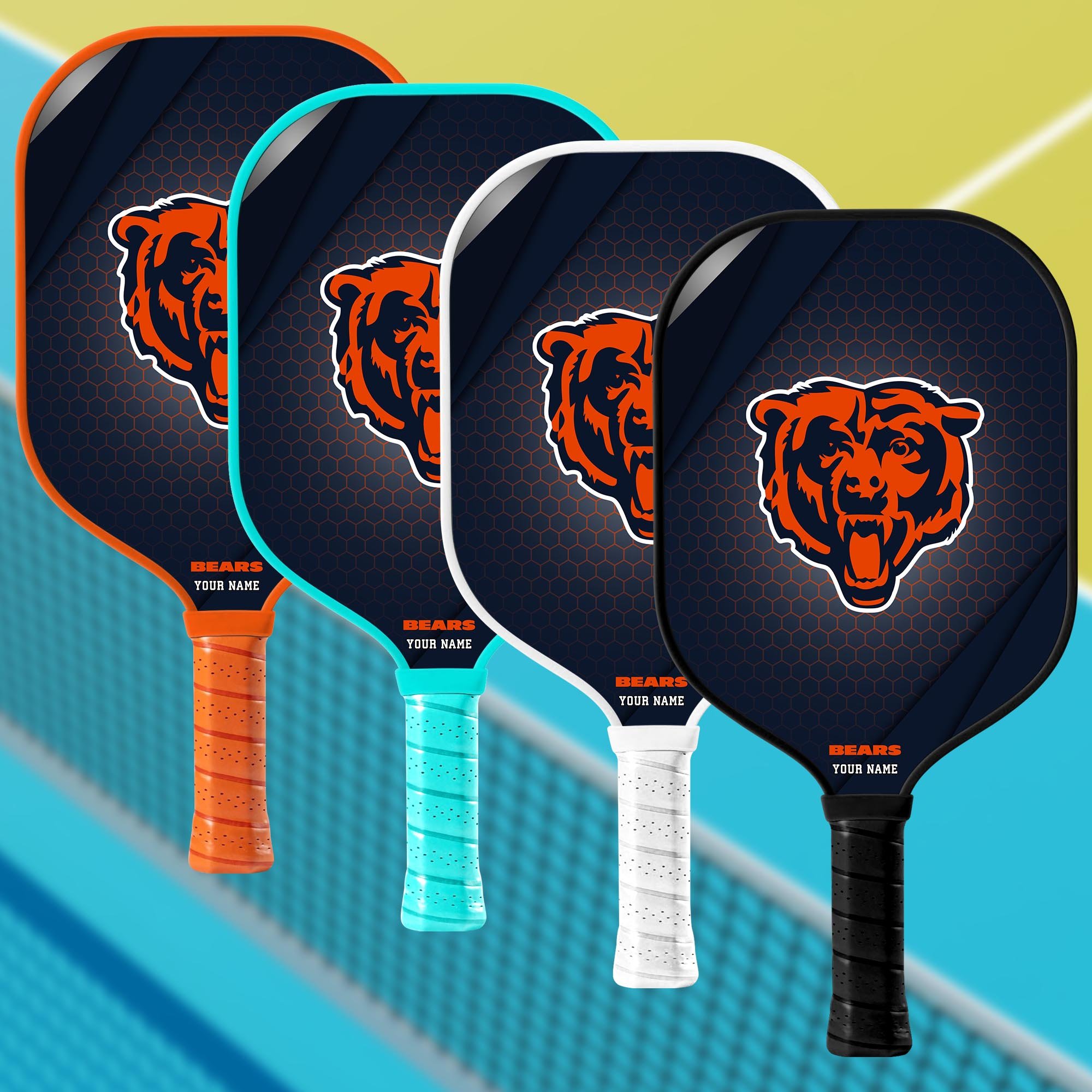 Chicago Bears Pickleball Paddle Custom Your Name, Sport Pickleball Paddle, Sport Gifts EHIVM-60740