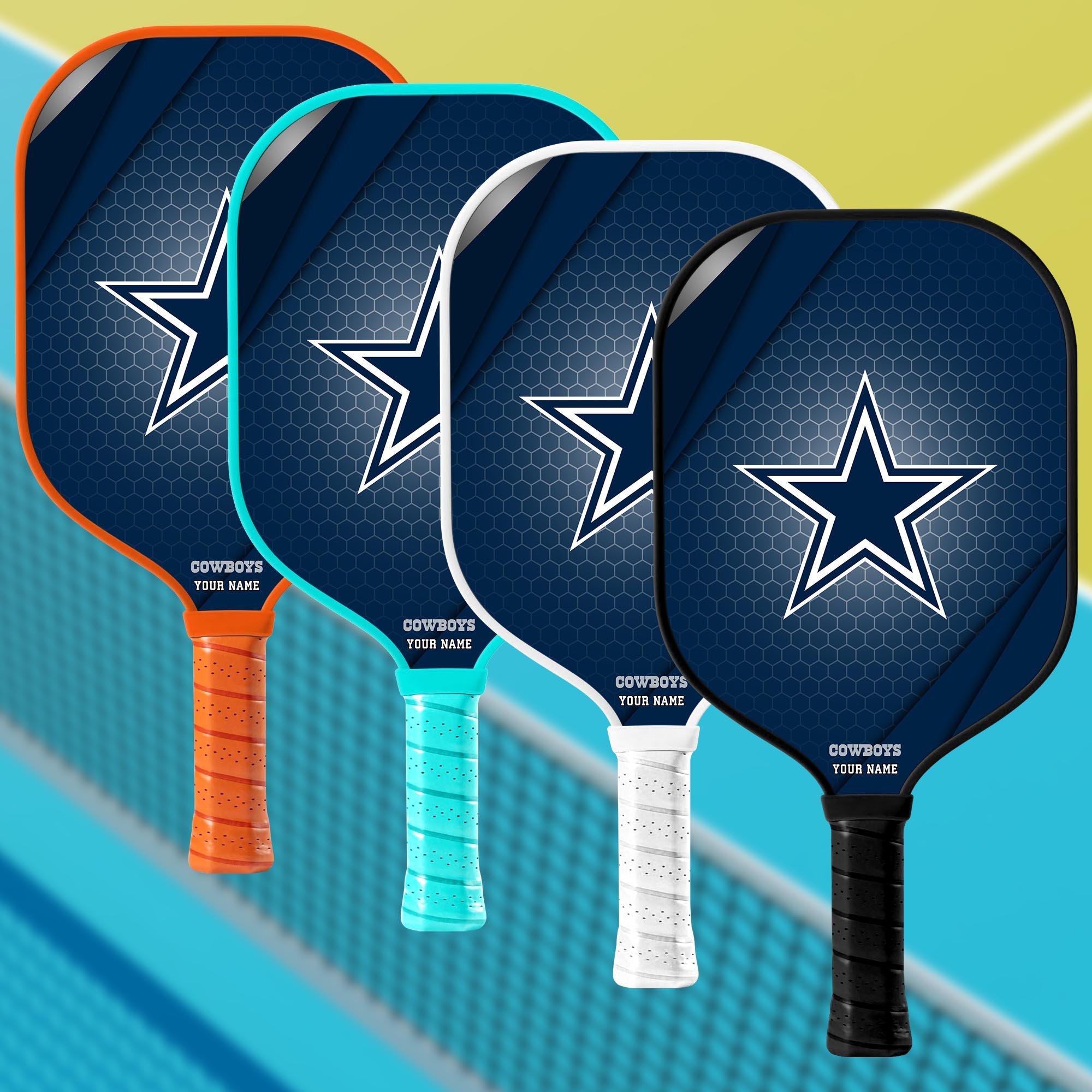 Dallas Cowboys Pickleball Paddle Custom Your Name, Sport Pickleball Paddle, Sport Gifts EHIVM-60740