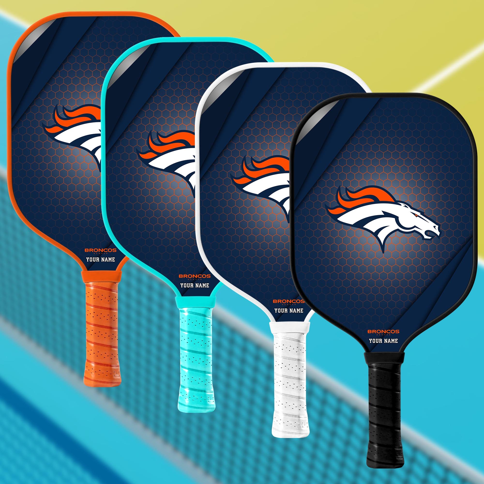 Denver Broncos Pickleball Paddle Custom Your Name, Sport Pickleball Paddle, Sport Gifts EHIVM-60740