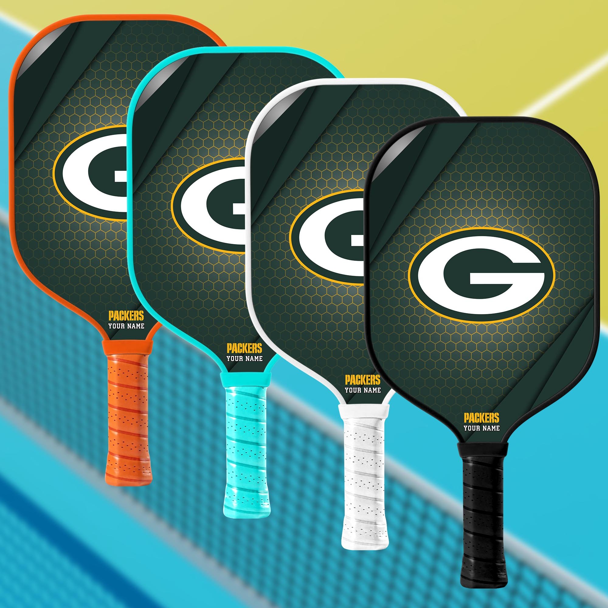 Green Bay Packers Pickleball Paddle Custom Your Name, Sport Pickleball Paddle, Sport Gifts EHIVM-60740