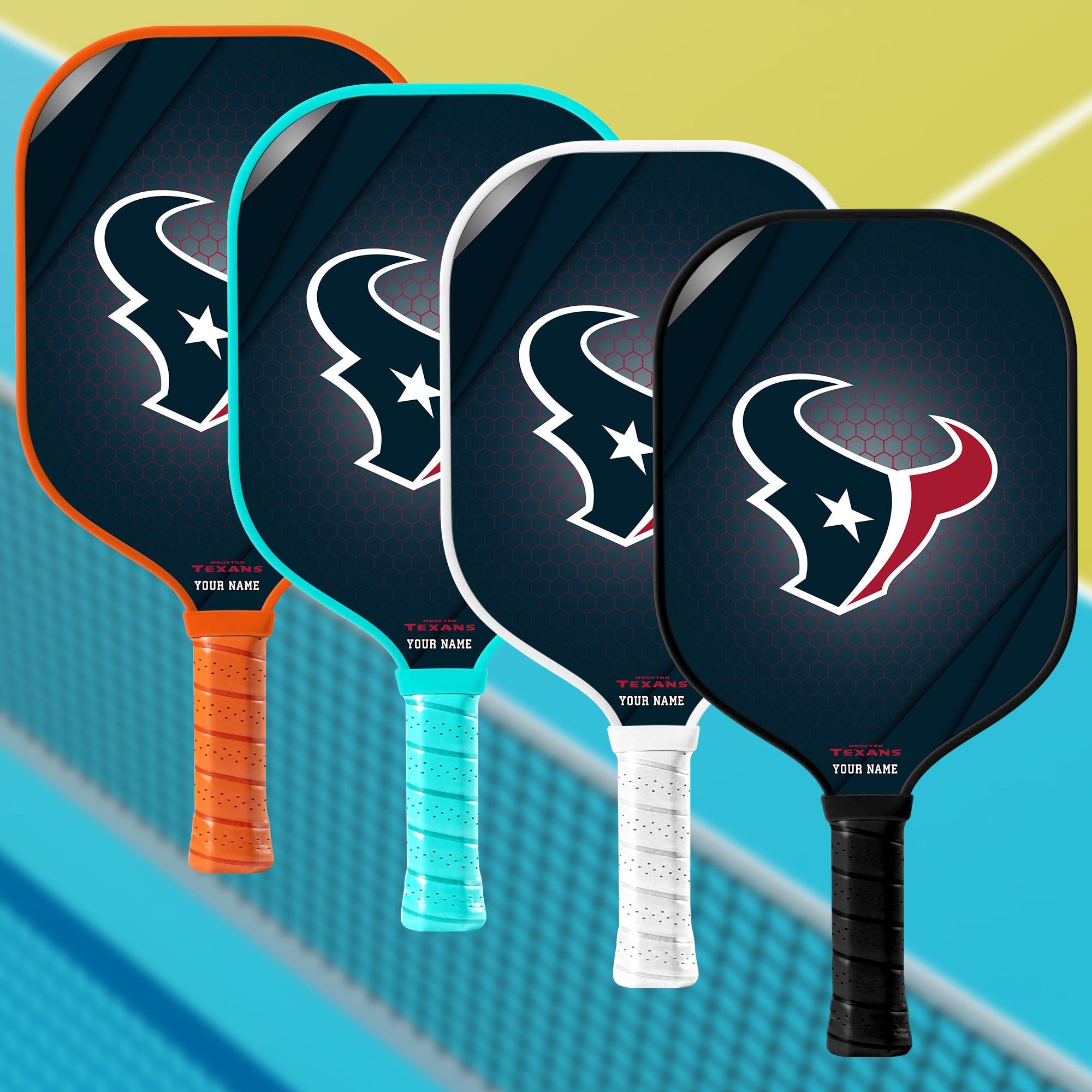 Houston Texans Pickleball Paddle Custom Your Name, Sport Pickleball Paddle, Sport Gifts EHIVM-60740