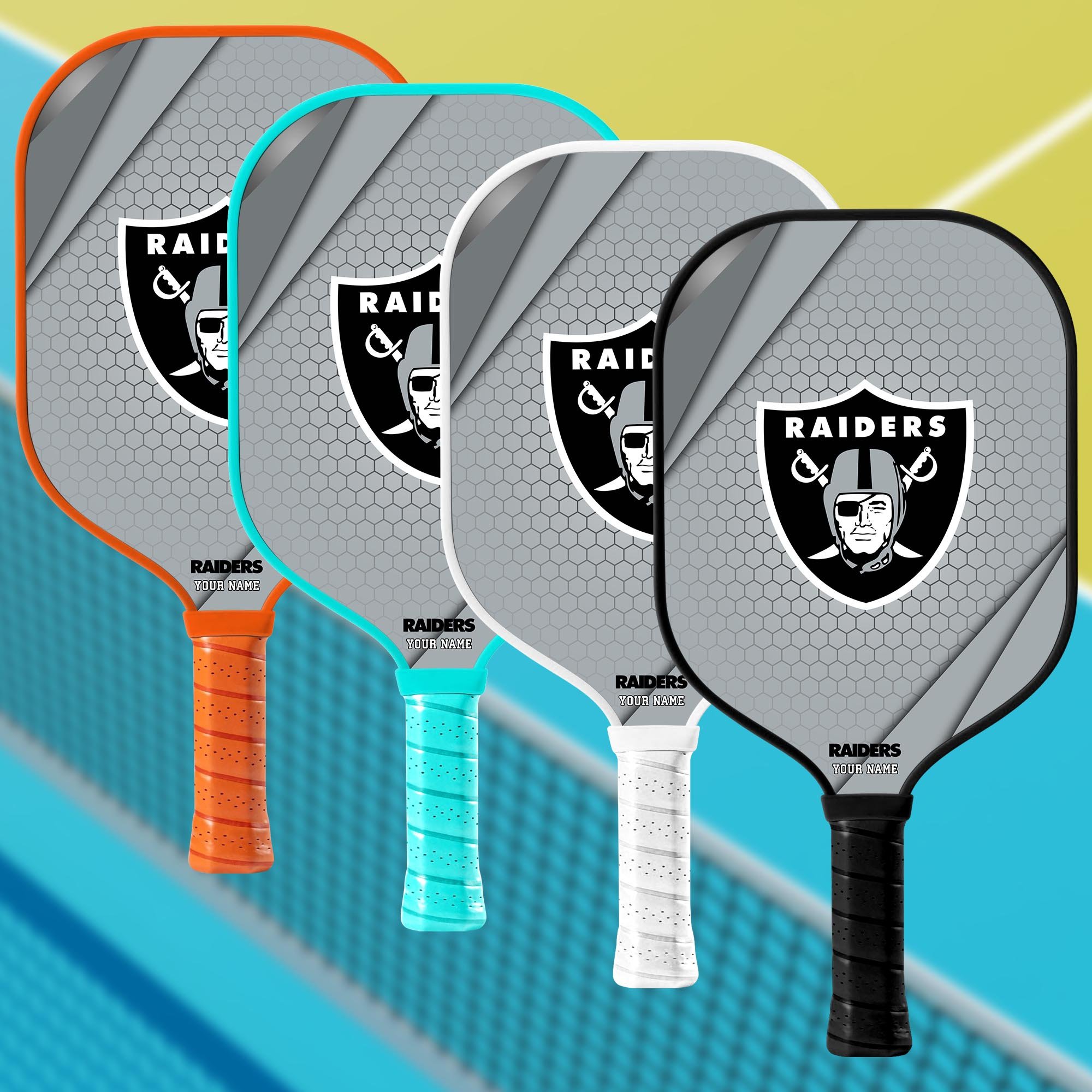 Las Vegas Raiders Pickleball Paddle Custom Your Name, Sport Pickleball Paddle, Sport Gifts EHIVM-60740