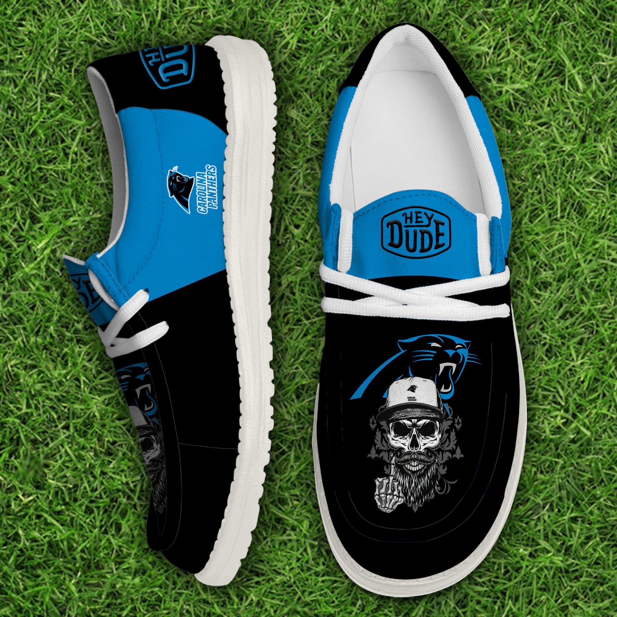 Carolina Panthers Football Hey Dude Canvas Loafer Shoes, Sport Shoes For Fan, Fan Gifts EHIVM-60915