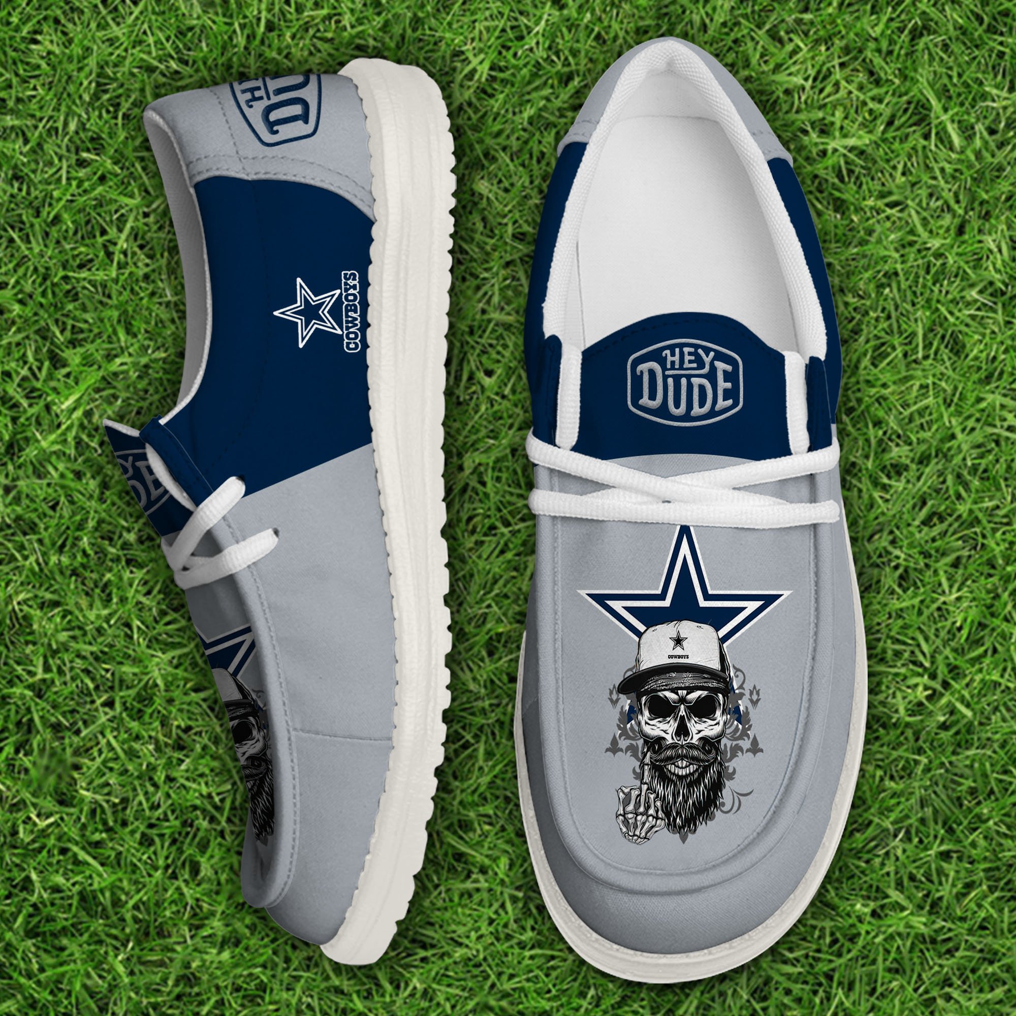 Dallas Cowboys Football Hey Dude Canvas Loafer Shoes, Sport Shoes For Fan, Fan Gifts EHIVM-60915