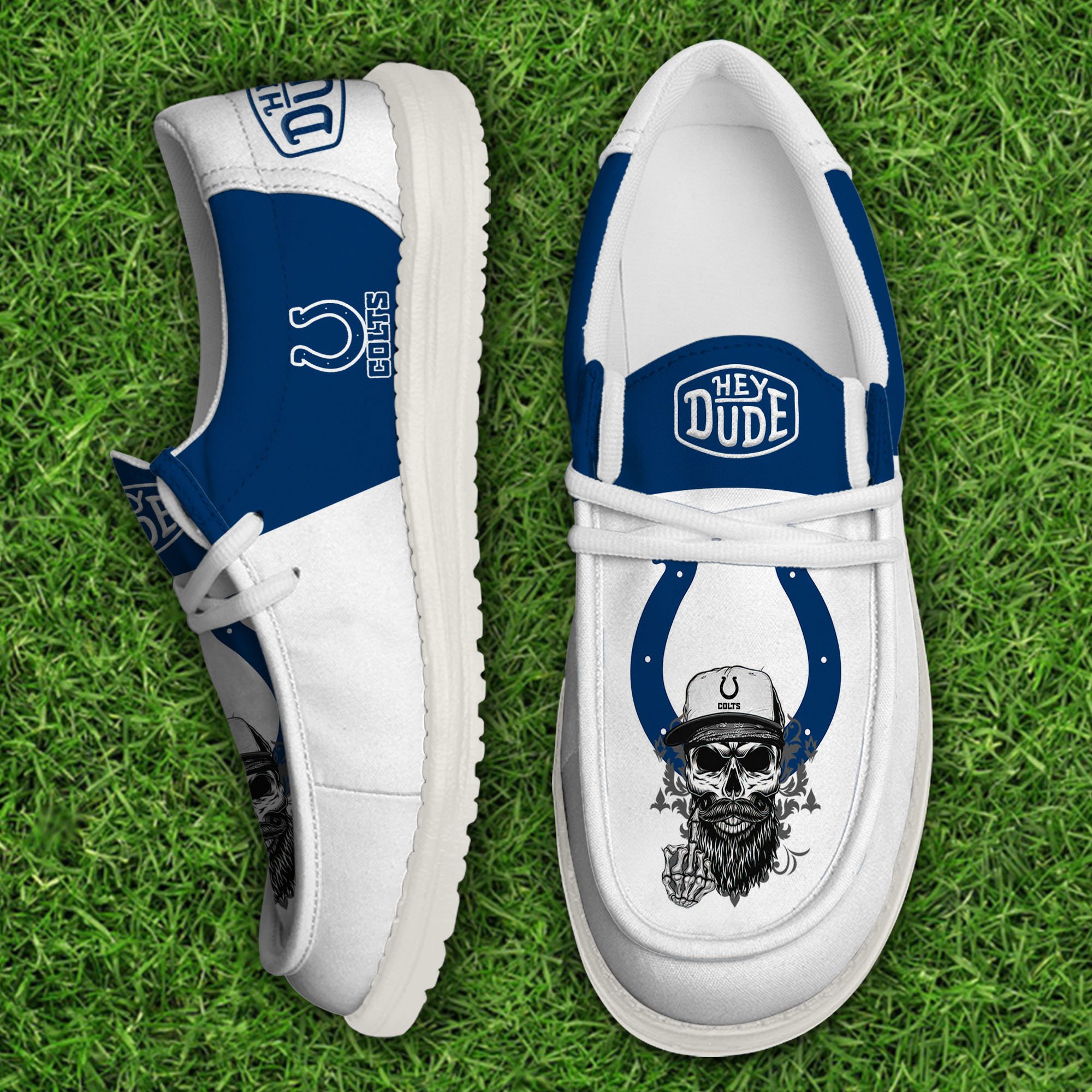 Indianapolis Colts Football Hey Dude Canvas Loafer Shoes, Sport Shoes For Fan, Fan Gifts EHIVM-60915