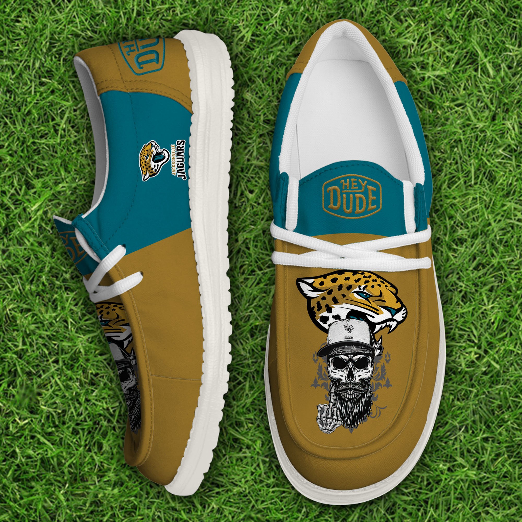 Jacksonville Jaguars Football Hey Dude Canvas Loafer Shoes, Sport Shoes For Fan, Fan Gifts EHIVM-60915