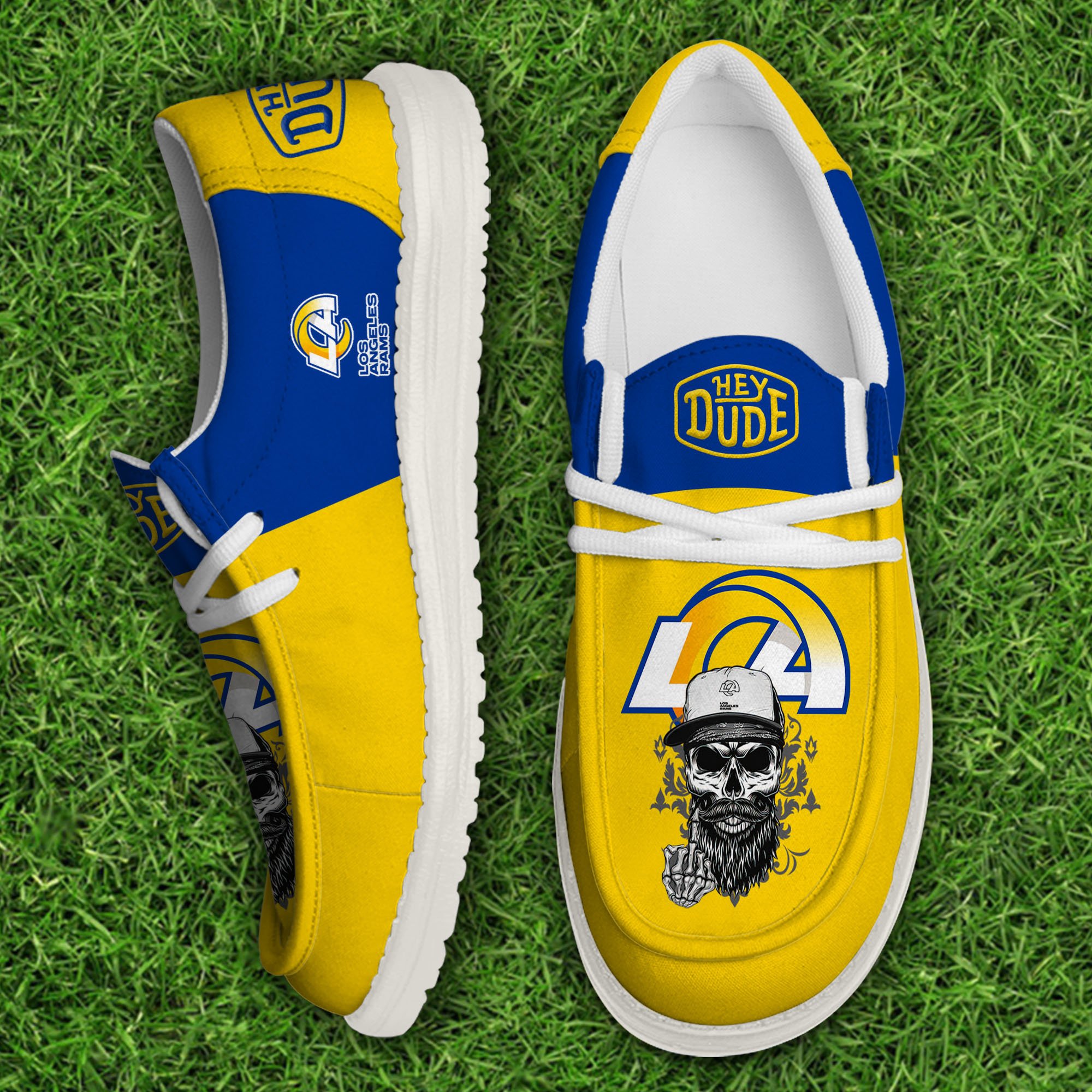 Los Angeles Rams Football Hey Dude Canvas Loafer Shoes, Sport Shoes For Fan, Fan Gifts EHIVM-60915