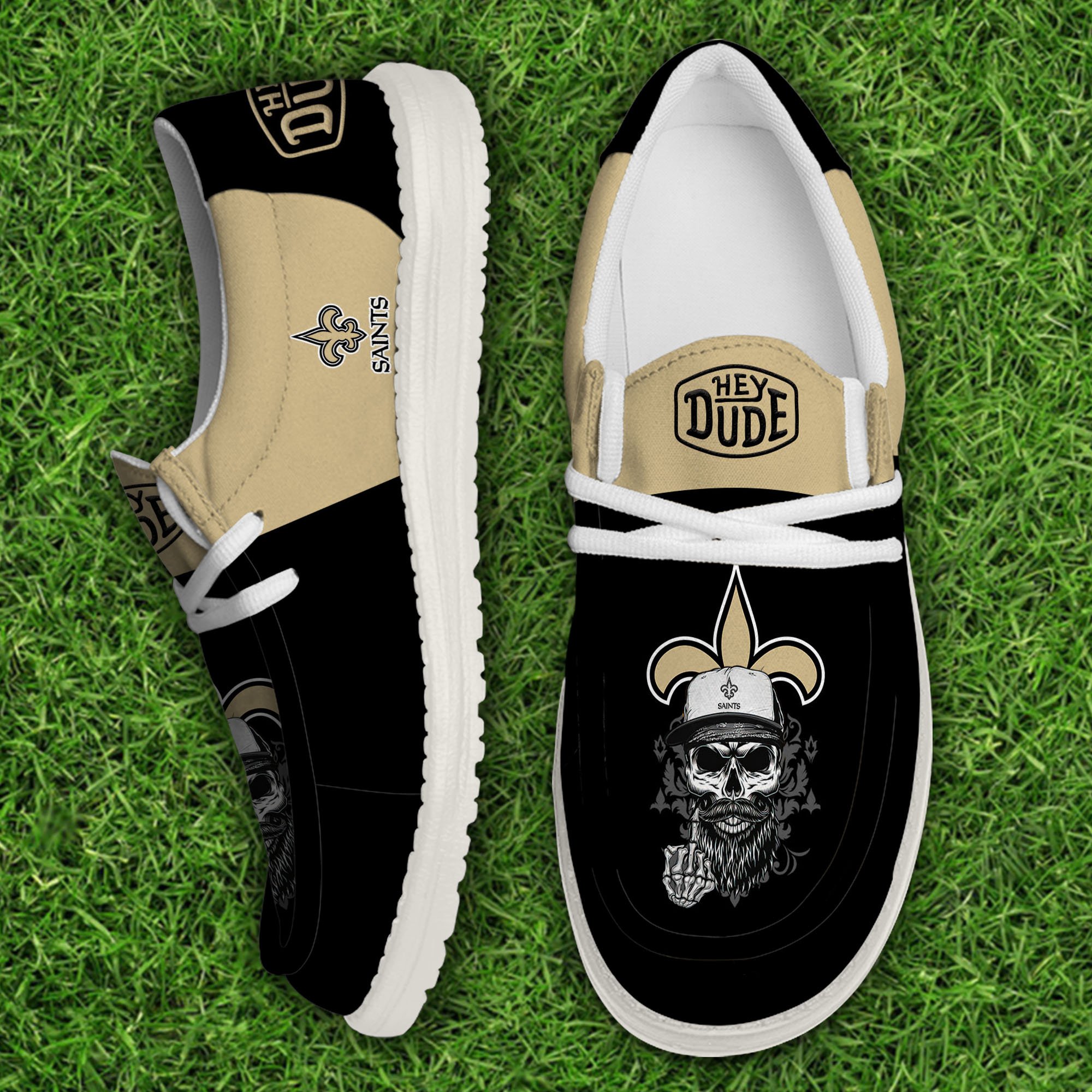 New Orleans Saints Football Hey Dude Canvas Loafer Shoes, Sport Shoes For Fan, Fan Gifts EHIVM-60915