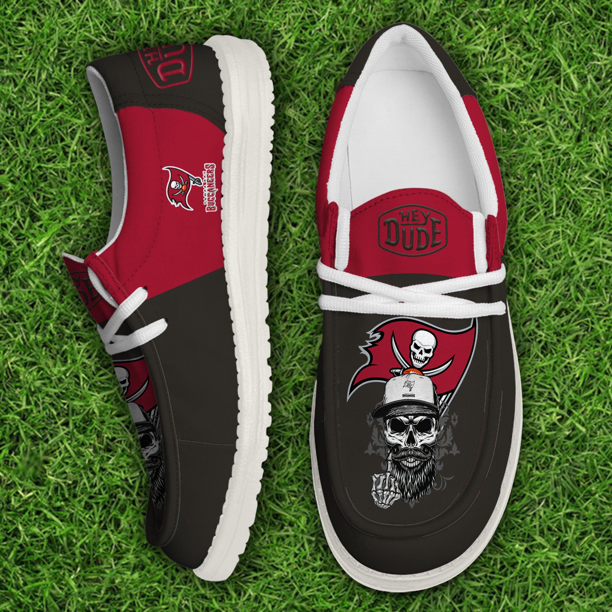 Tampa Bay Buccaneers Football Hey Dude Canvas Loafer Shoes, Sport Shoes For Fan, Fan Gifts EHIVM-60915