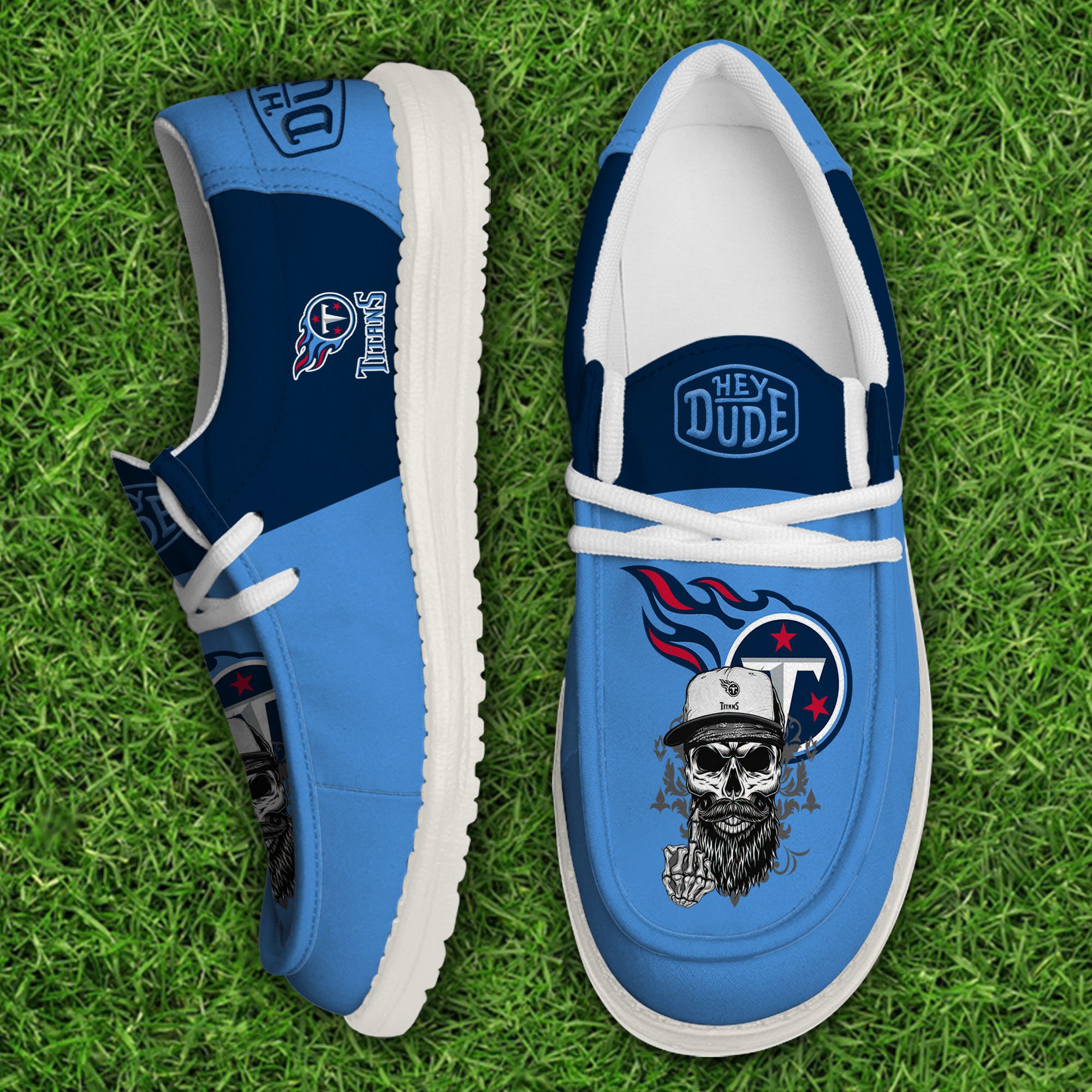 Tennessee Titans Football Hey Dude Canvas Loafer Shoes, Sport Shoes For Fan, Fan Gifts EHIVM-60915