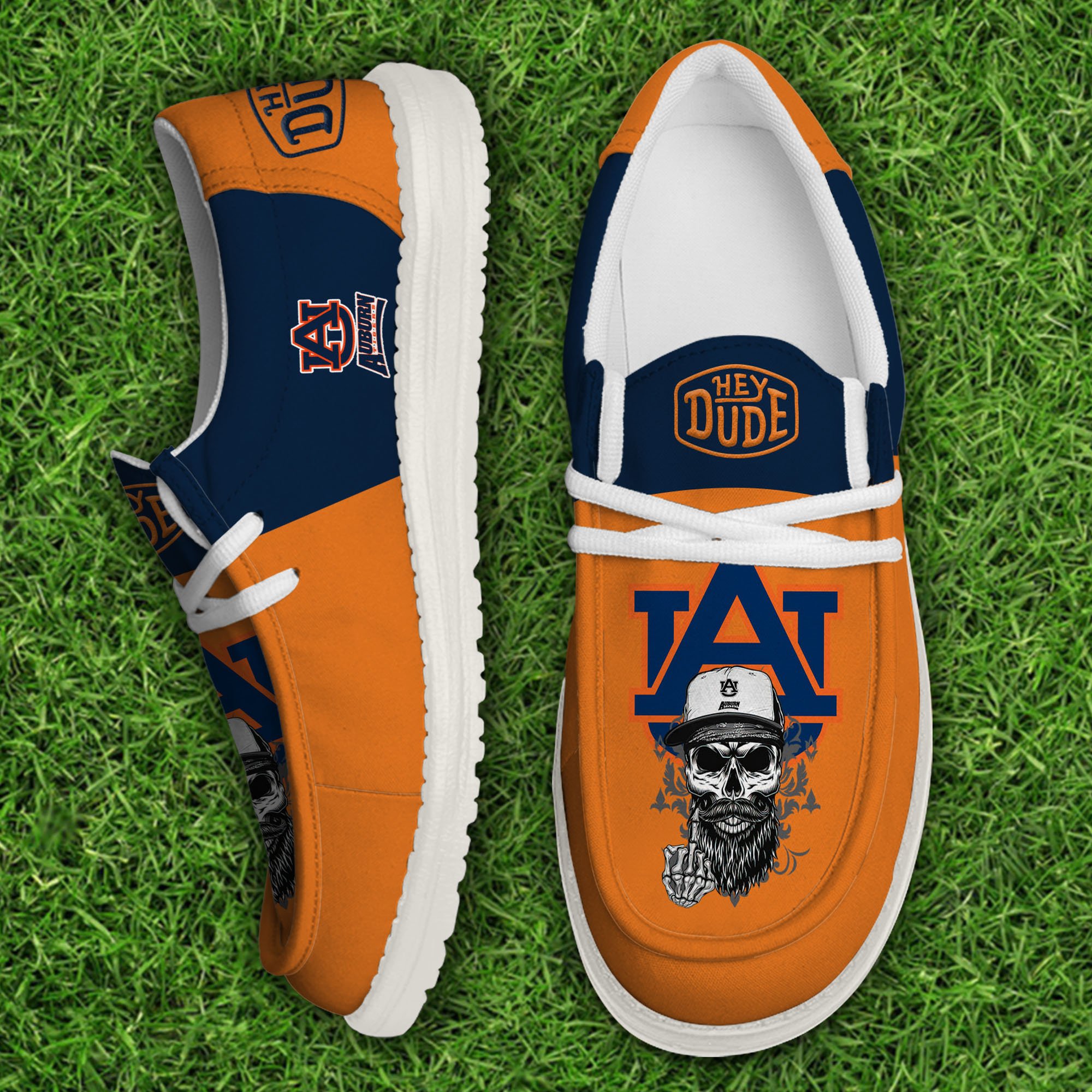 Auburn Tigers Football Hey Dude Canvas Loafer Shoes, Sport Shoes For Fan, Fan Gifts EHIVM-60894