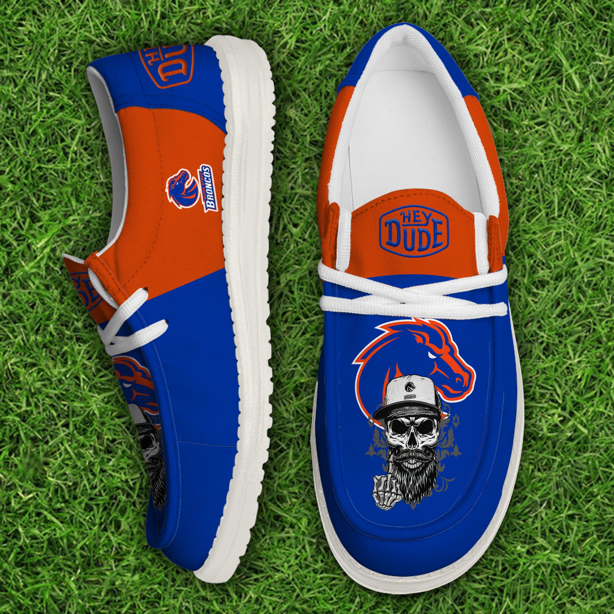 Boise State Broncos Football Hey Dude Canvas Loafer Shoes, Sport Shoes For Fan, Fan Gifts EHIVM-60894