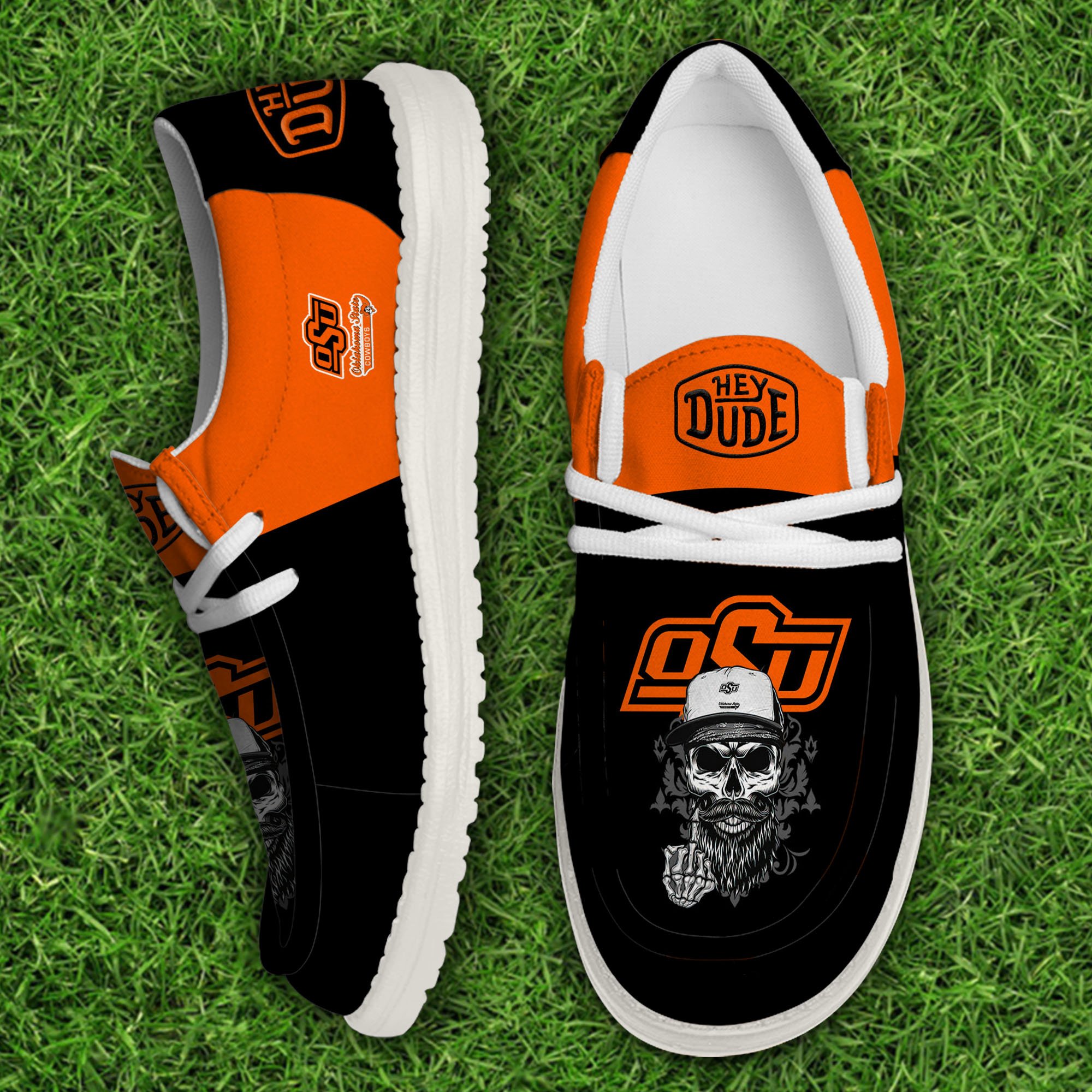 Oklahoma State Cowboys Football Hey Dude Canvas Loafer Shoes, Sport Shoes For Fan, Fan Gifts EHIVM-60894