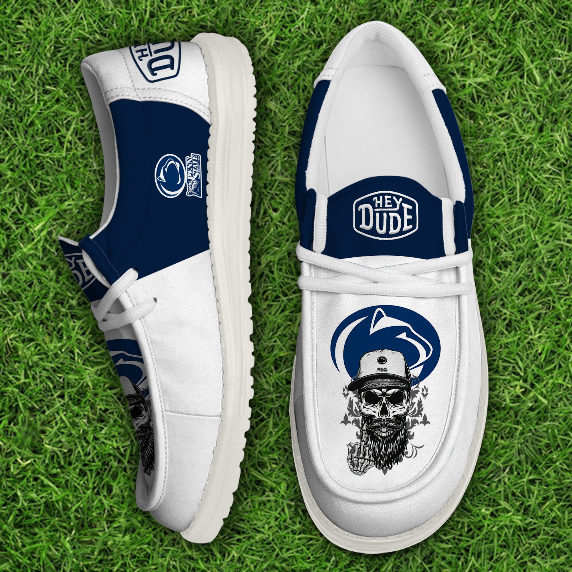 Penn State Nittany Lions Football Hey Dude Canvas Loafer Shoes, Sport Shoes For Fan, Fan Gifts EHIVM-60894