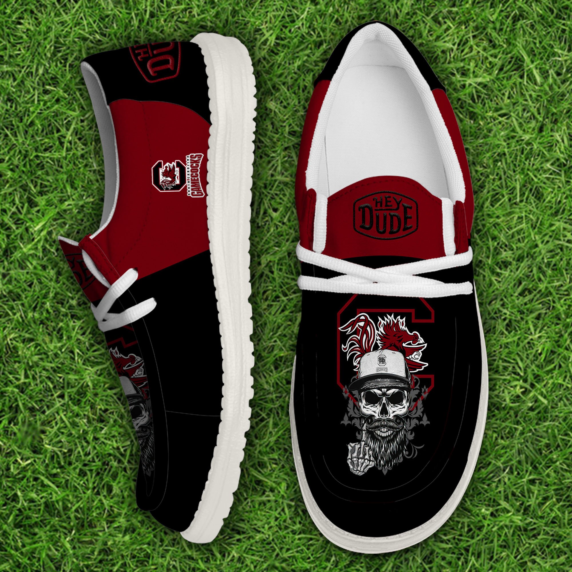 South Carolina Gamecocks Football Hey Dude Canvas Loafer Shoes, Sport Shoes For Fan, Fan Gifts EHIVM-60894