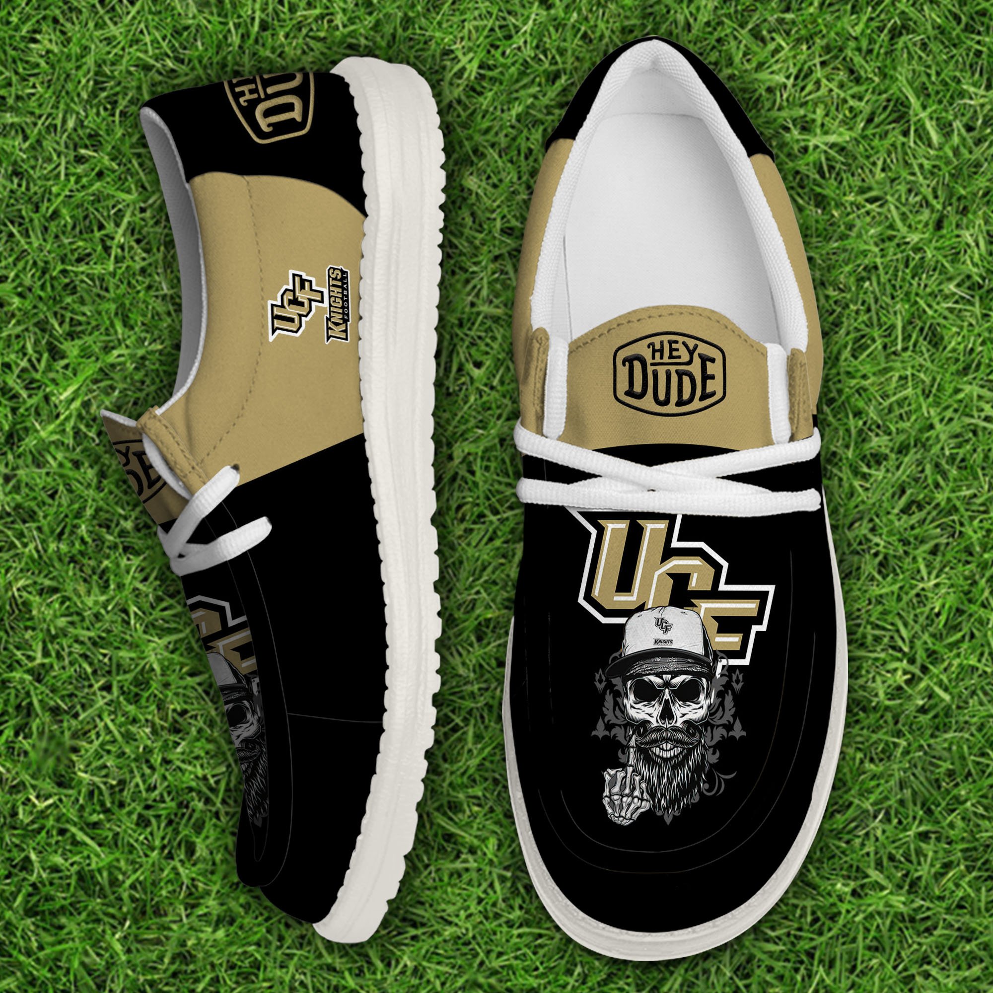 UCF Knights Football Hey Dude Canvas Loafer Shoes, Sport Shoes For Fan, Fan Gifts EHIVM-60894