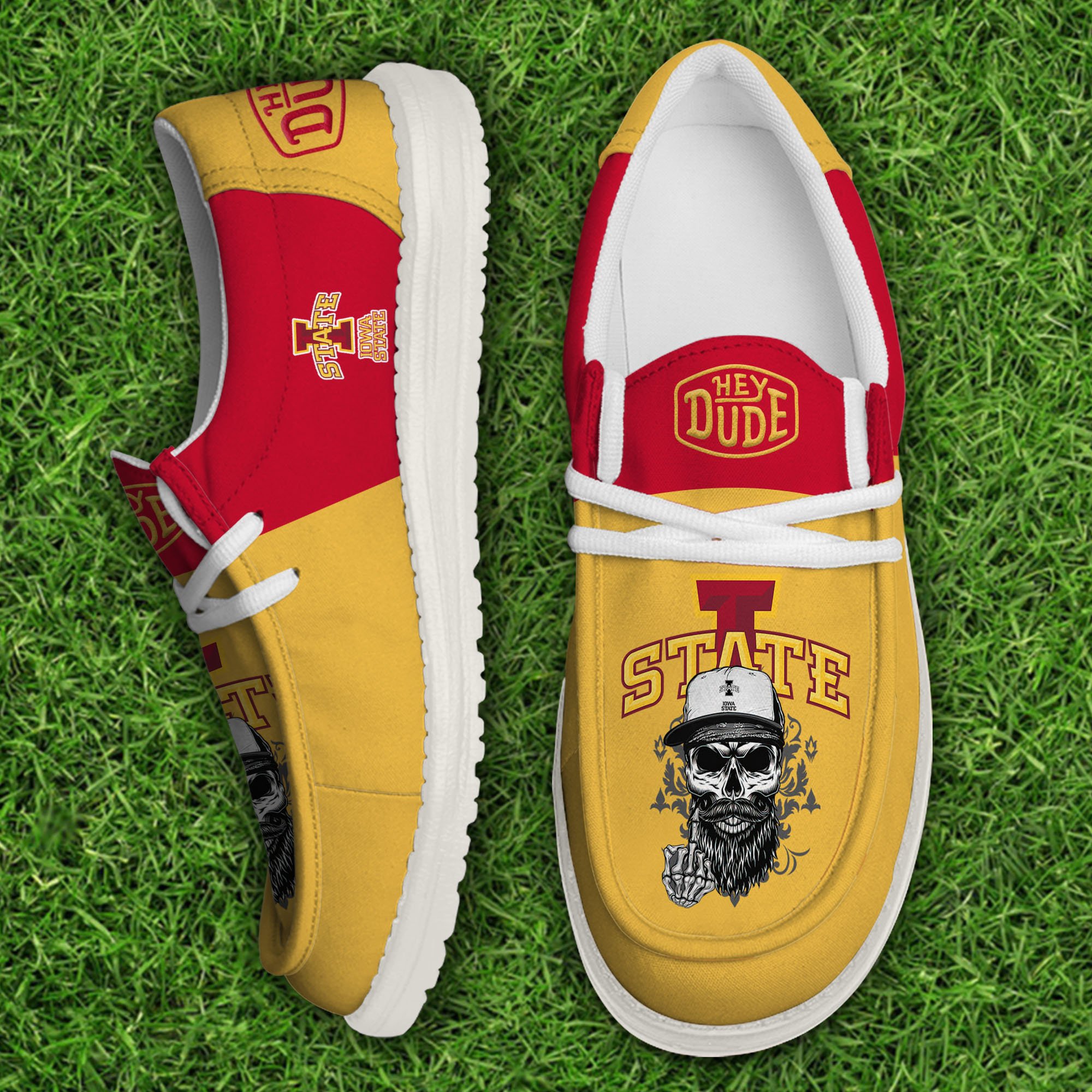 Iowa State Cyclones Football Hey Dude Canvas Loafer Shoes, Sport Shoes For Fan, Fan Gifts EHIVM-60894