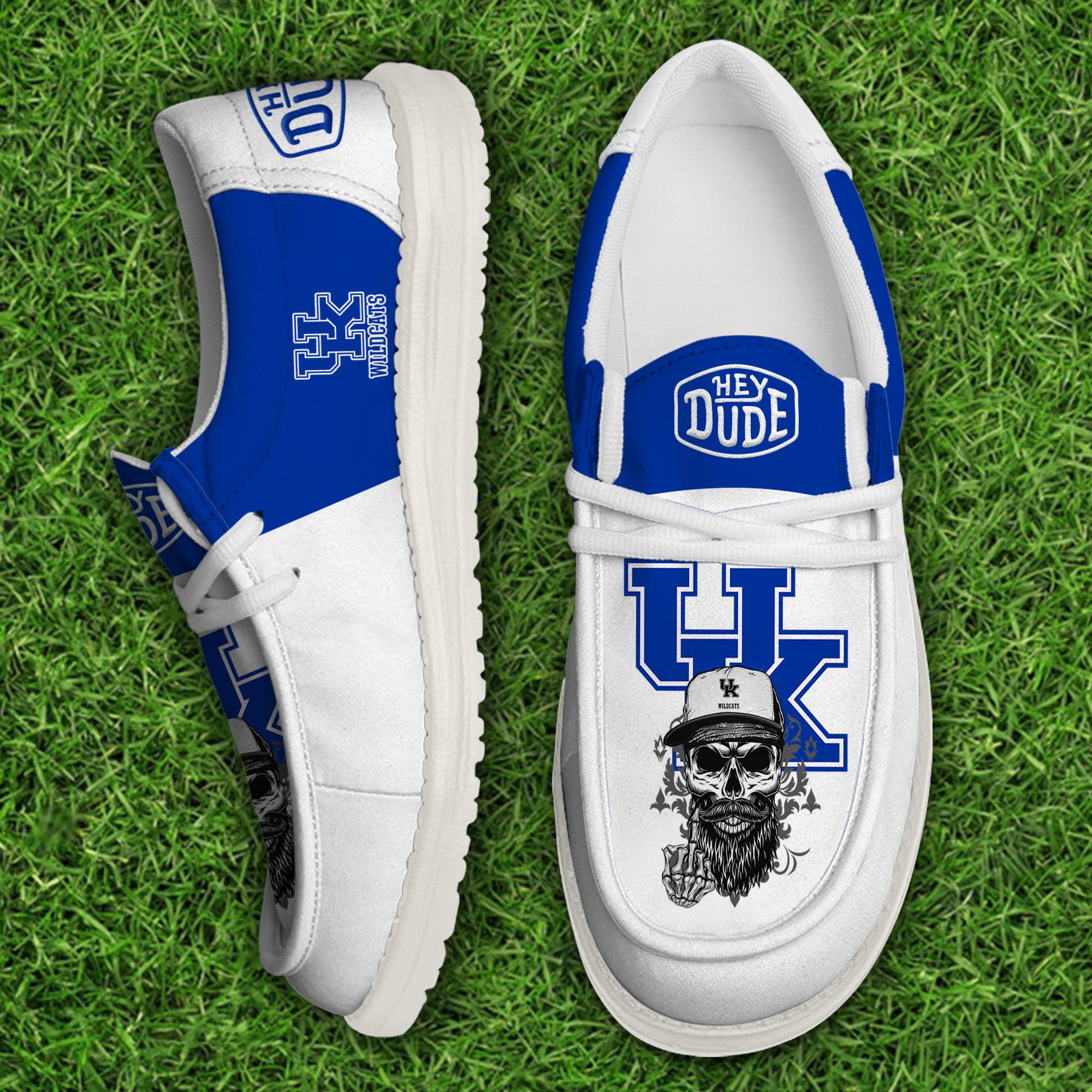 Kentucky Wildcats Football Hey Dude Canvas Loafer Shoes, Sport Shoes For Fan, Fan Gifts EHIVM-60894