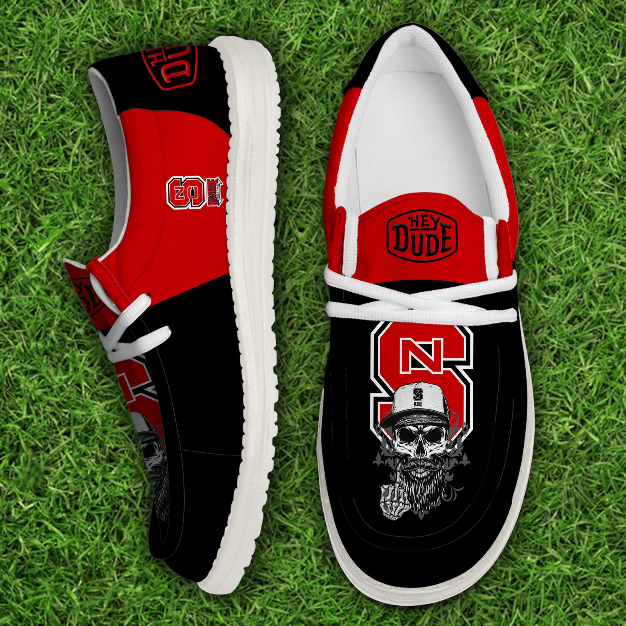 NC State Wolfpack Football Hey Dude Canvas Loafer Shoes, Sport Shoes For Fan, Fan Gifts EHIVM-60894