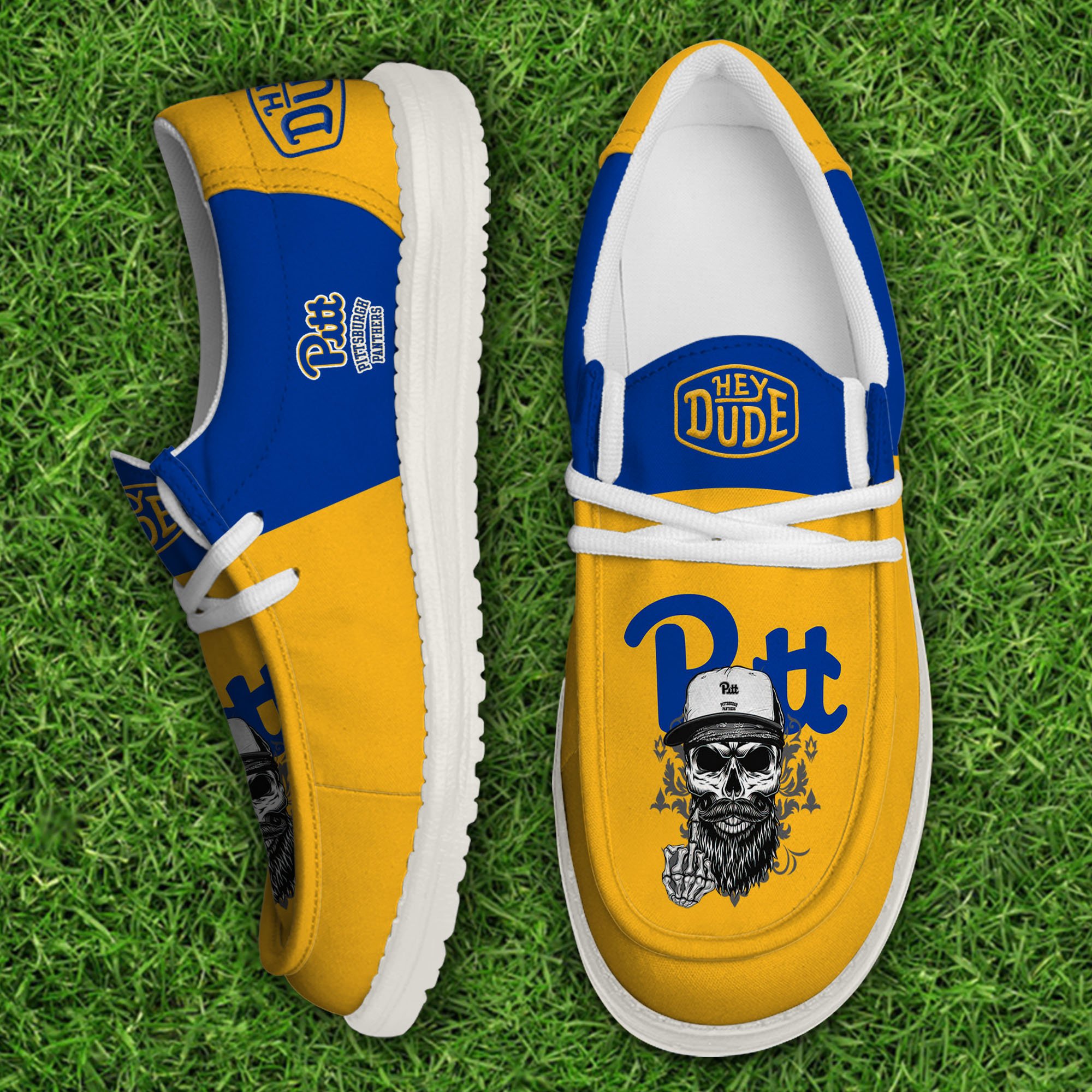 Pittsburgh Panthers Football Hey Dude Canvas Loafer Shoes, Sport Shoes For Fan, Fan Gifts EHIVM-60894