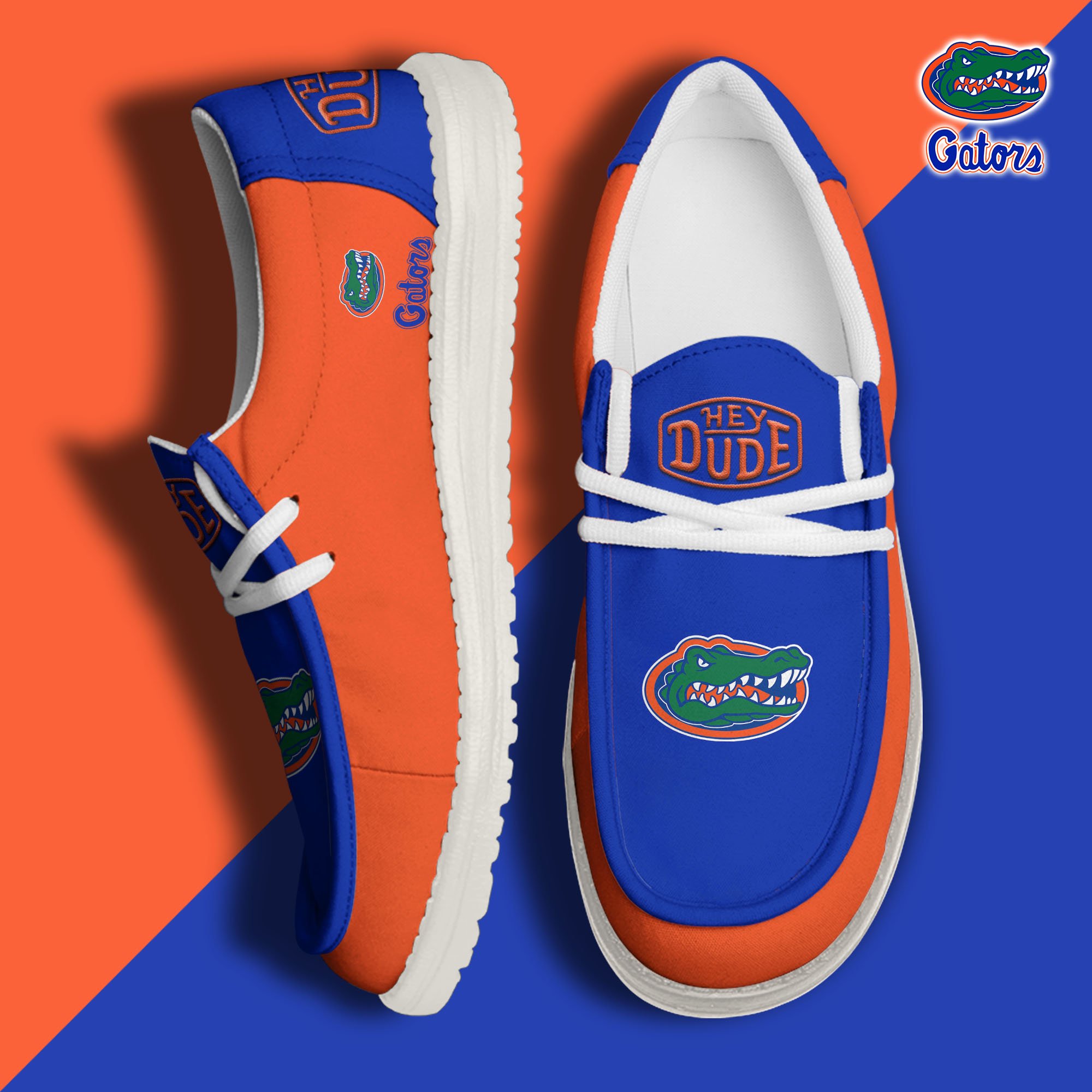 Florida Gators Football Hey Dude Canvas Loafer Shoes, Sport Shoes For Fan, Fan Gifts EHIVM-60959