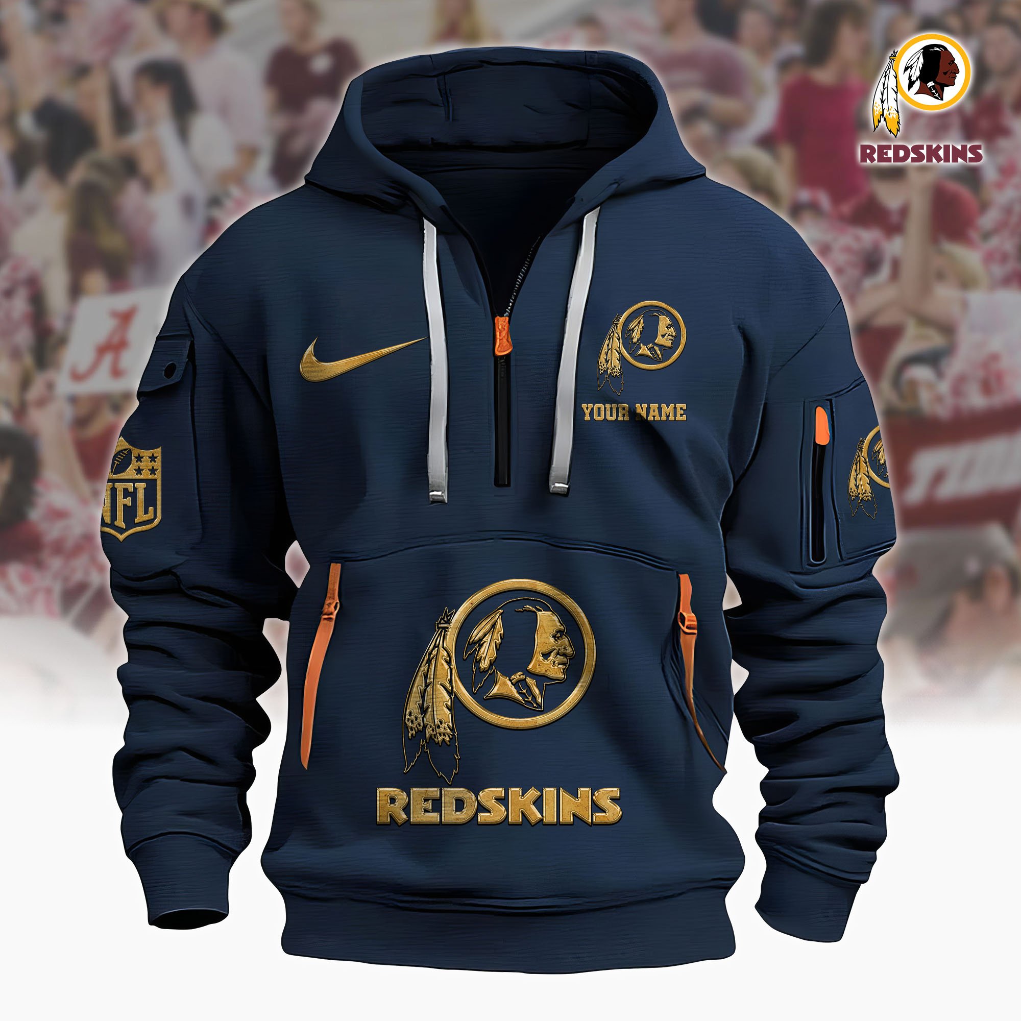 Washington Redskins Hoodie Shirt Custom Your Name, Sport Hoodie Shirt, FootBall Fan Gifts EHIVM-61078