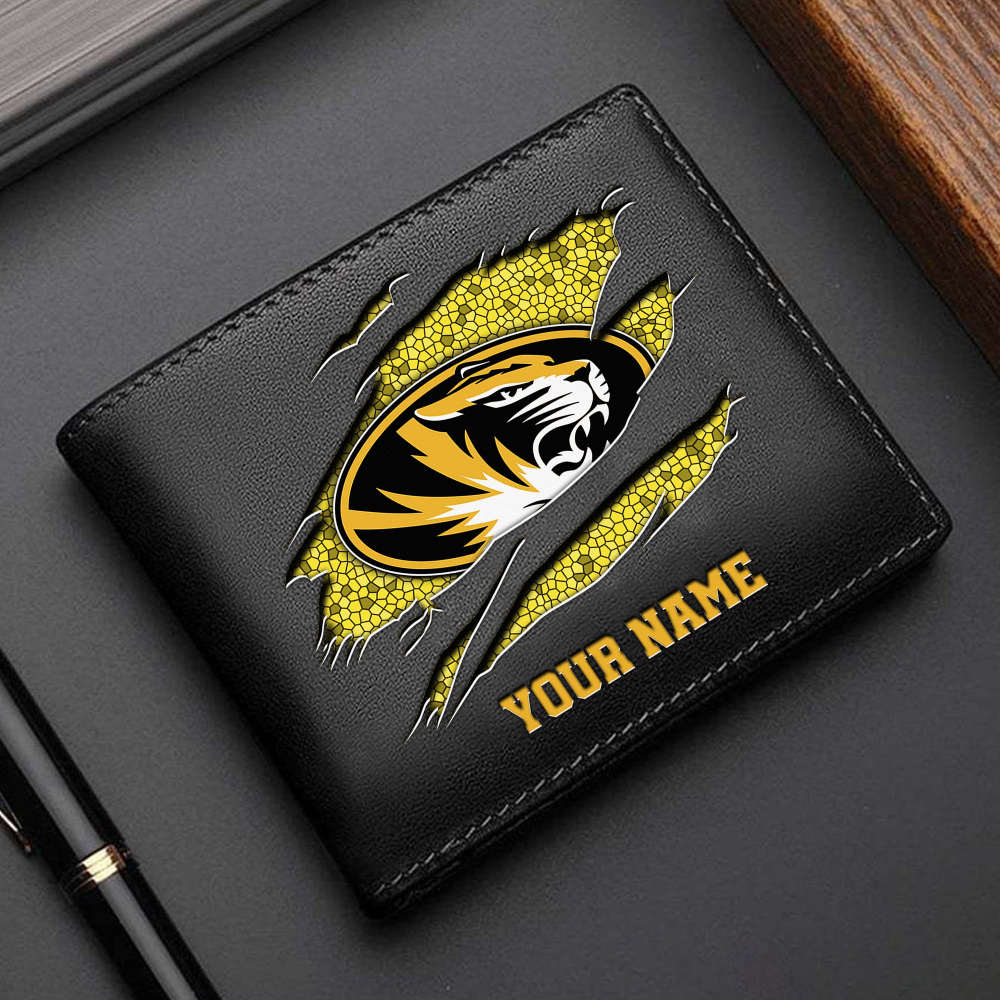 Missouri Tigers Men Wallet Custom Your Name, Football Team Men Wallet For Fans, Gifts For Football Lovers EHIVM-61570