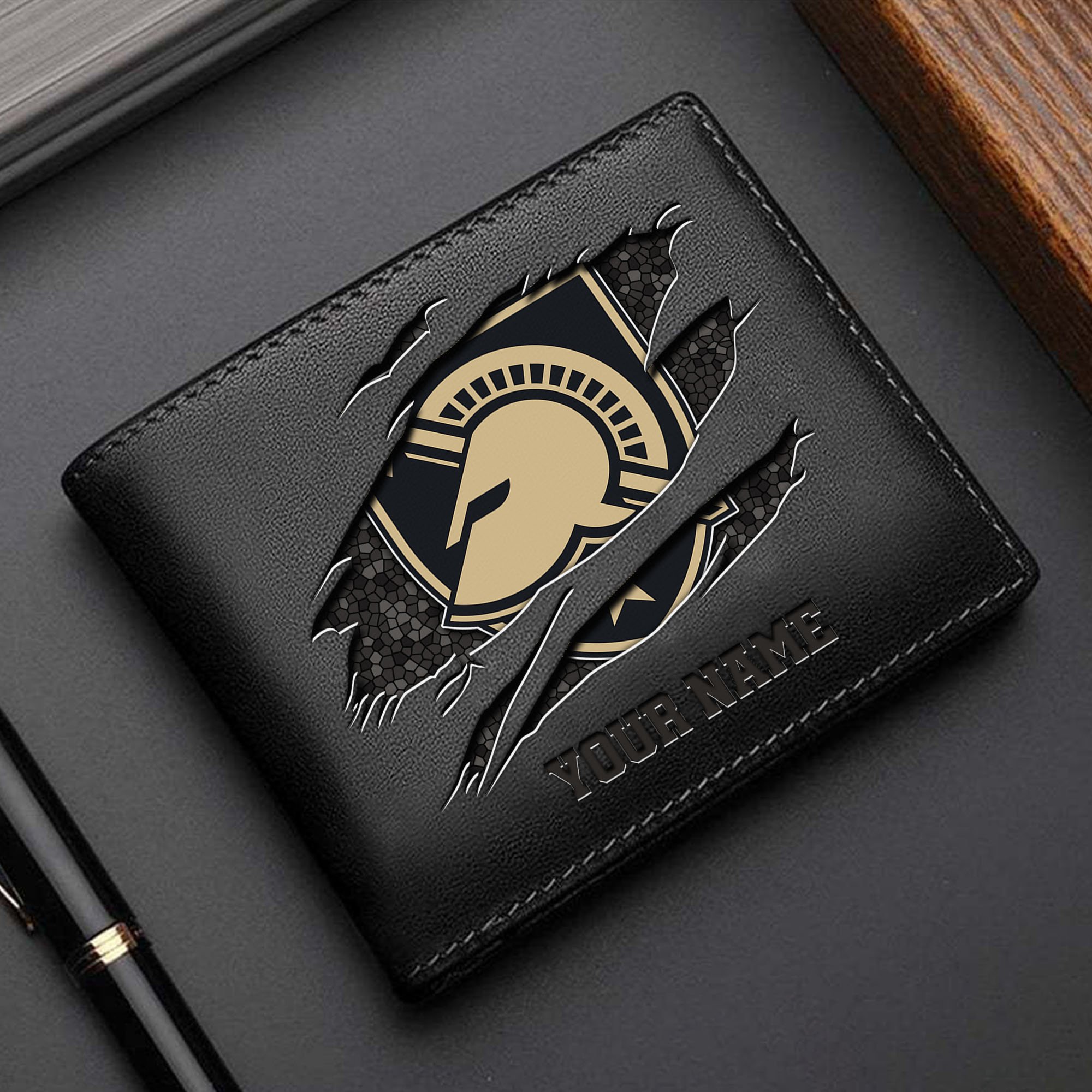 Army Black Knights Men Wallet Custom Your Name, Football Team Men Wallet For Fans, Gifts For Football Lovers EHIVM-61570