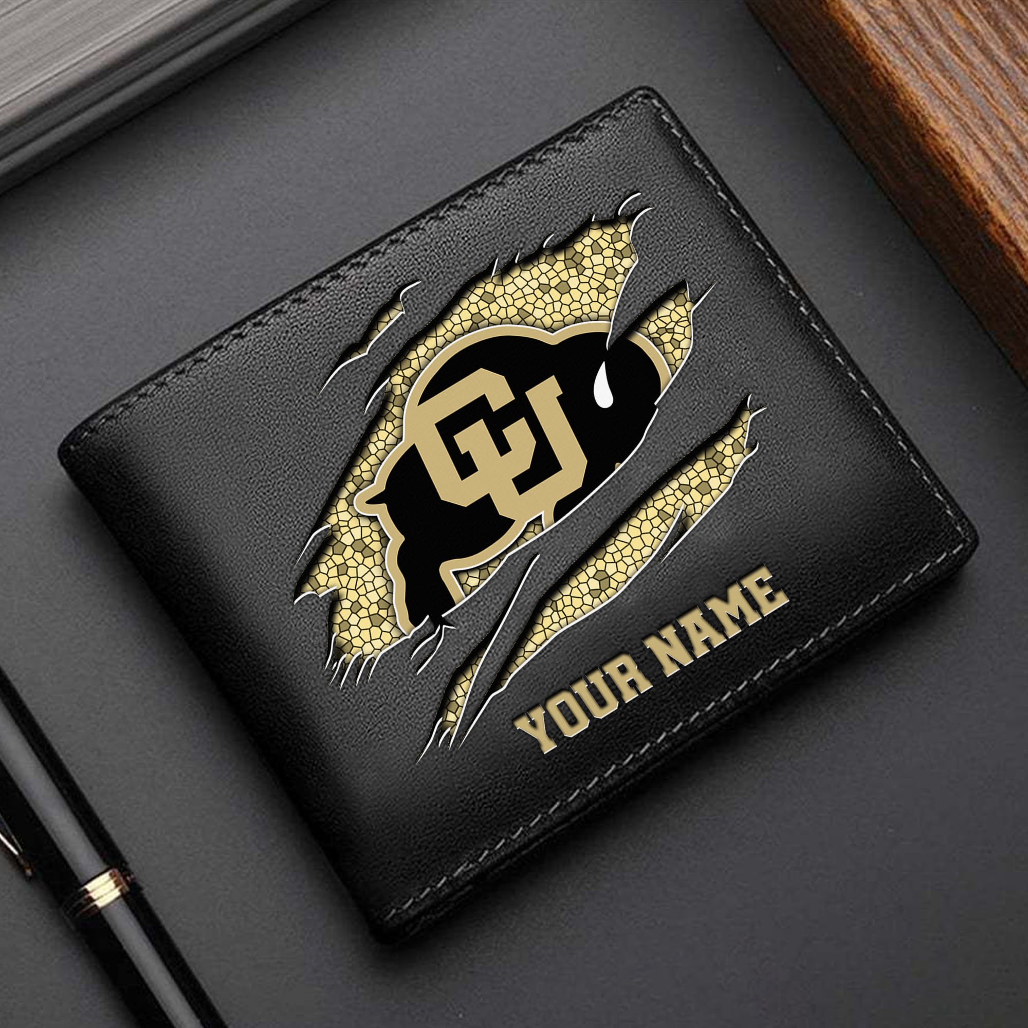 Colorado Buffaloes Men Wallet Custom Your Name, Football Team Men Wallet For Fans, Gifts For Football Lovers EHIVM-61570