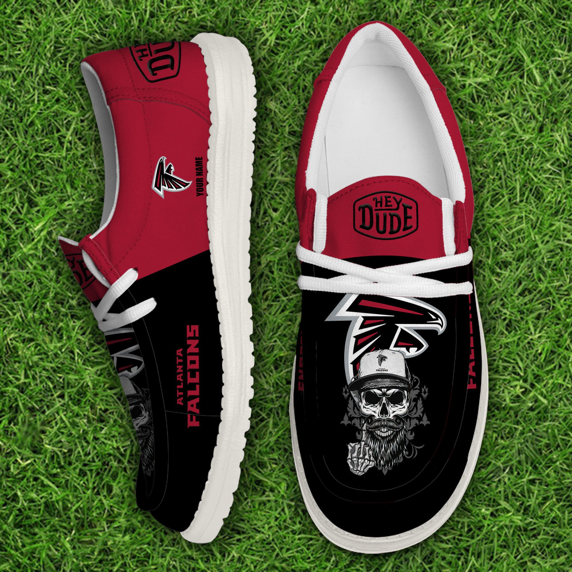 Atlanta Falcons Football Hey Dude Canvas Loafer Shoes Custom Your Name, Sport Shoes For Fan, Fan Gifts Football Hey Dude Canvas Loafer Shoes Custom Your Name 2024 version, Sport Shoes For Fan, Fan Gifts EHIVM-60867