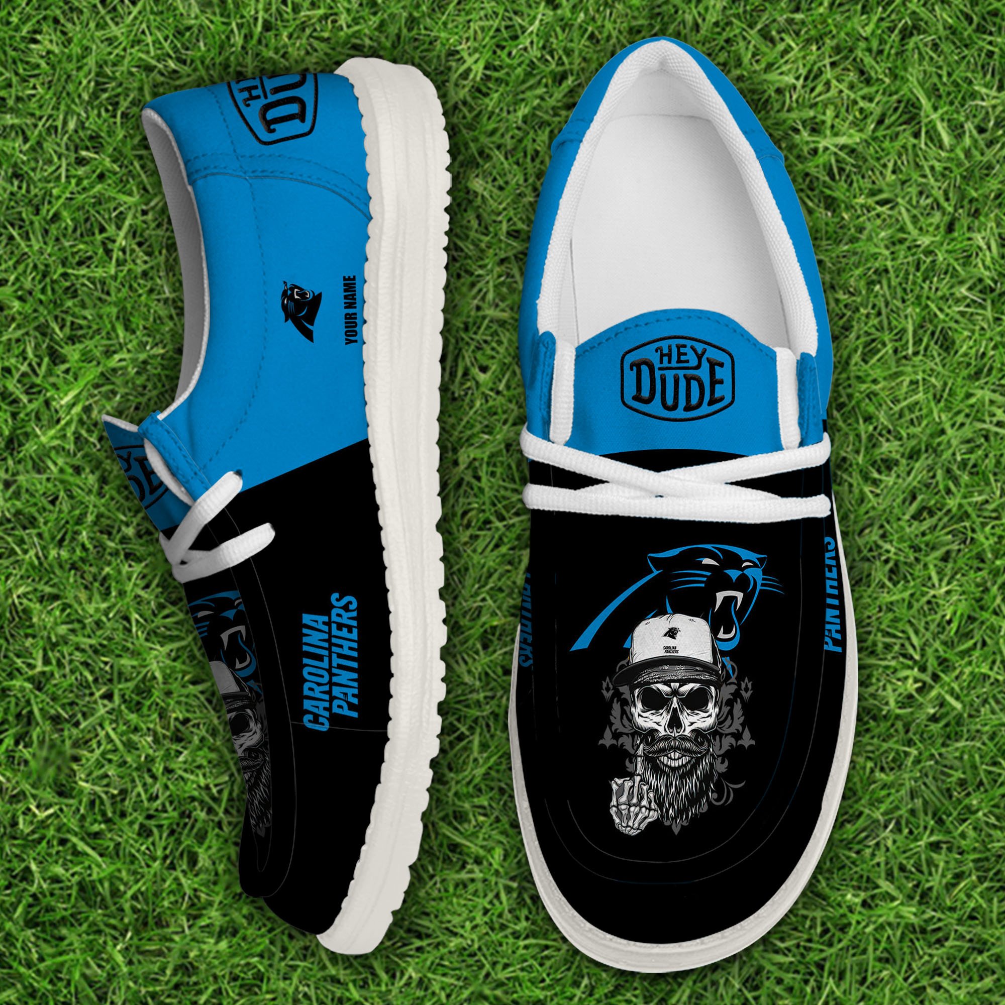 Carolina Panthers Football Hey Dude Canvas Loafer Shoes Custom Your Name, Sport Shoes For Fan, Fan Gifts Football Hey Dude Canvas Loafer Shoes Custom Your Name 2024 version, Sport Shoes For Fan, Fan Gifts EHIVM-60867