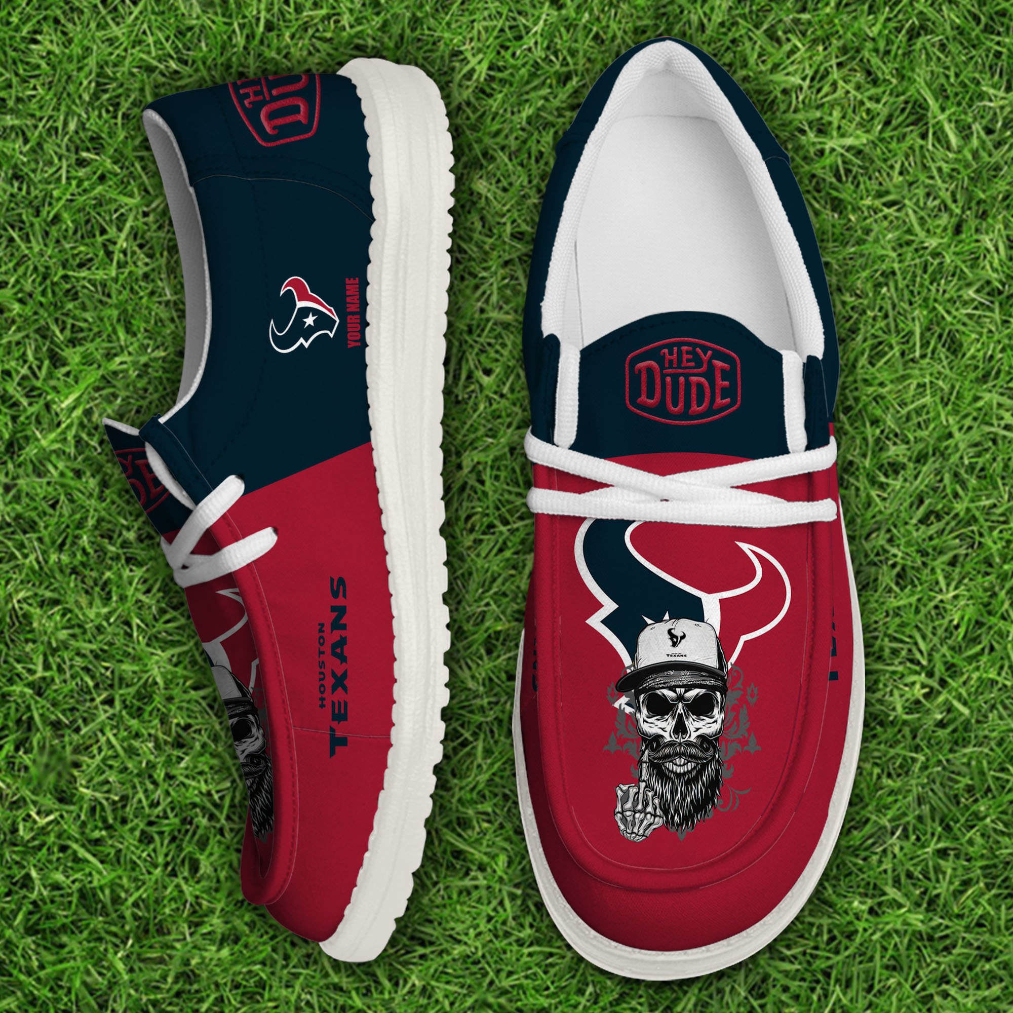 Houston Texans Football Hey Dude Canvas Loafer Shoes Custom Your Name, Sport Shoes For Fan, Fan Gifts Football Hey Dude Canvas Loafer Shoes Custom Your Name 2024 version, Sport Shoes For Fan, Fan Gifts EHIVM-60867