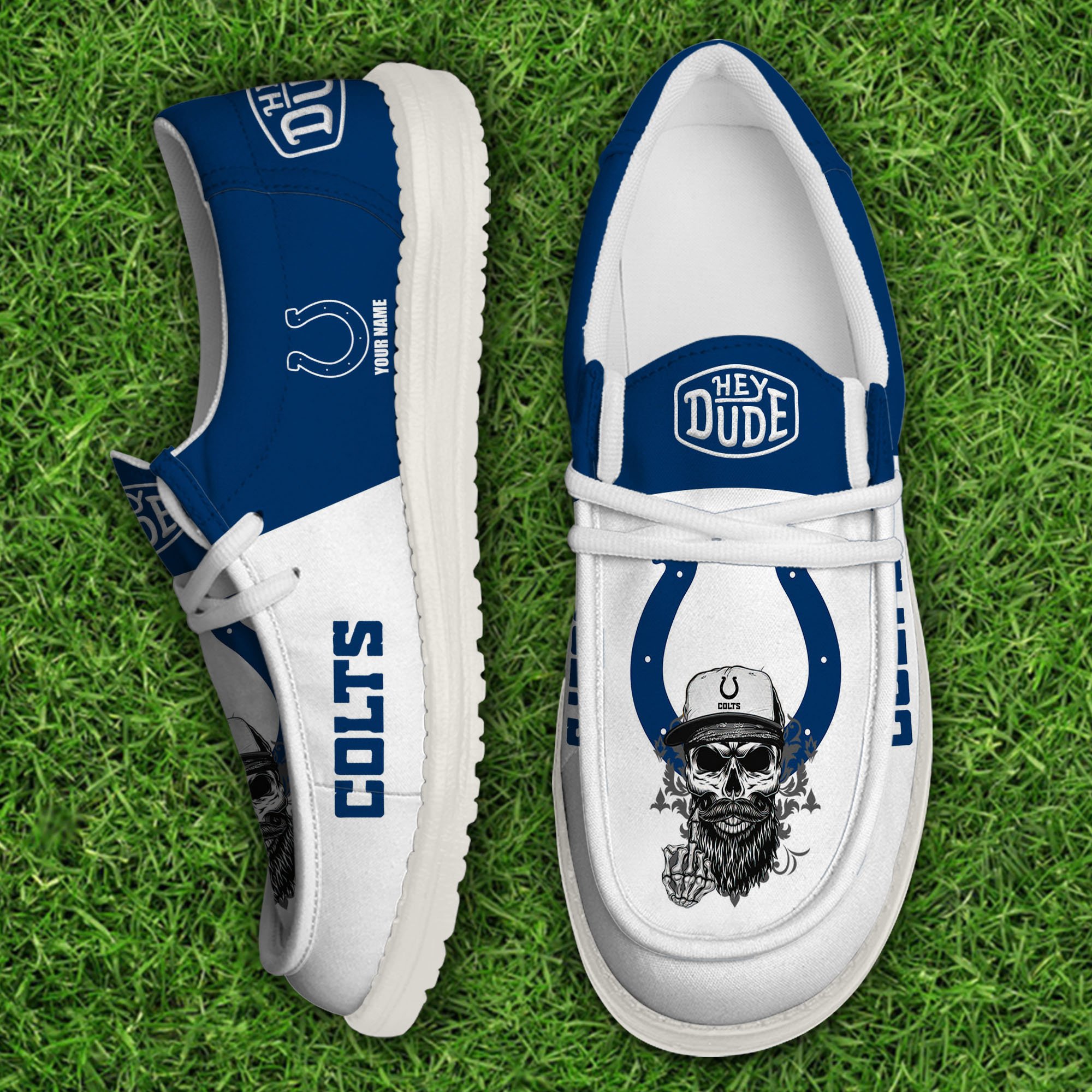 Indianapolis Colts Football Hey Dude Canvas Loafer Shoes Custom Your Name, Sport Shoes For Fan, Fan Gifts Football Hey Dude Canvas Loafer Shoes Custom Your Name 2024 version, Sport Shoes For Fan, Fan Gifts EHIVM-60867