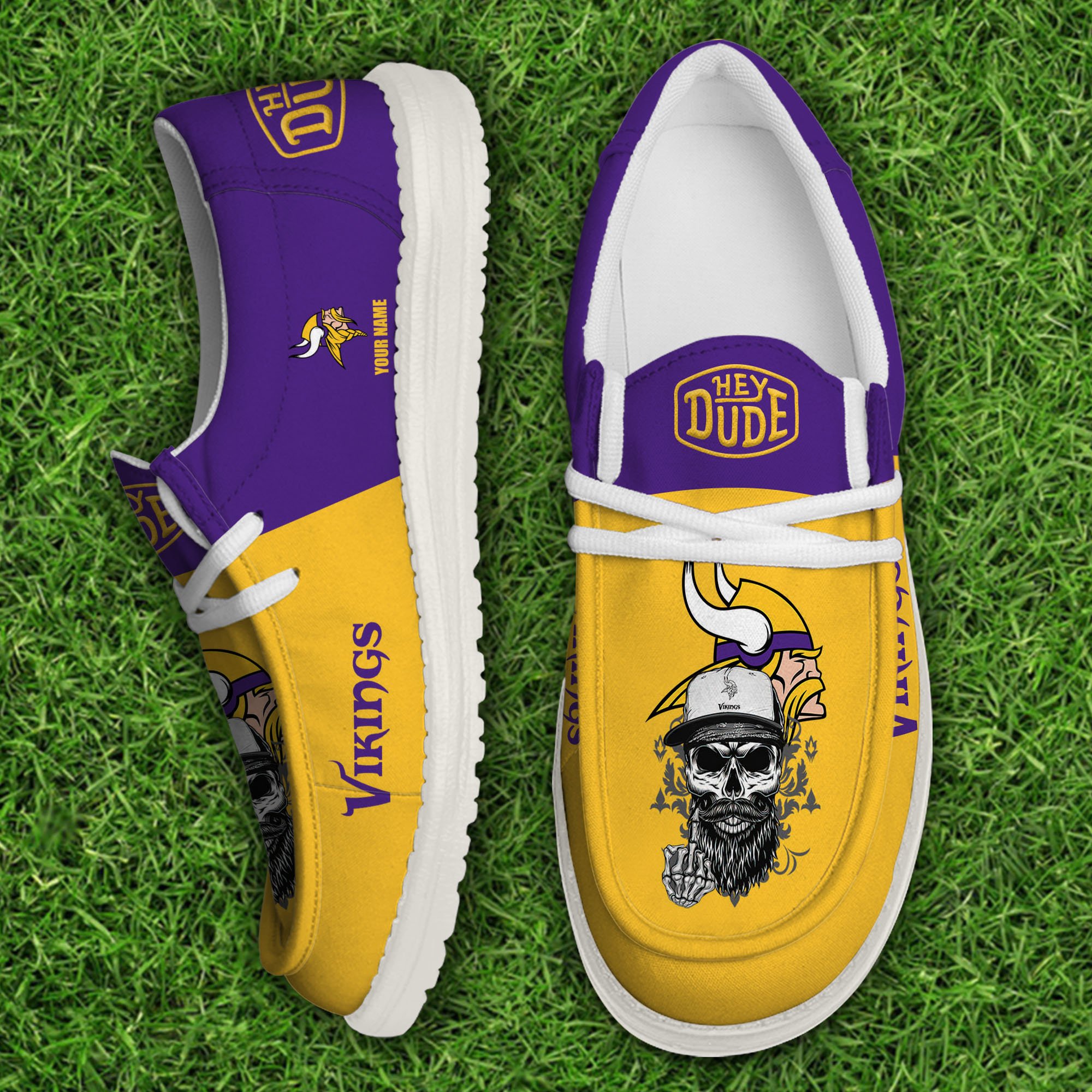 Minnesota Vikings Football Hey Dude Canvas Loafer Shoes Custom Your Name, Sport Shoes For Fan, Fan Gifts Football Hey Dude Canvas Loafer Shoes Custom Your Name 2024 version, Sport Shoes For Fan, Fan Gifts EHIVM-60867