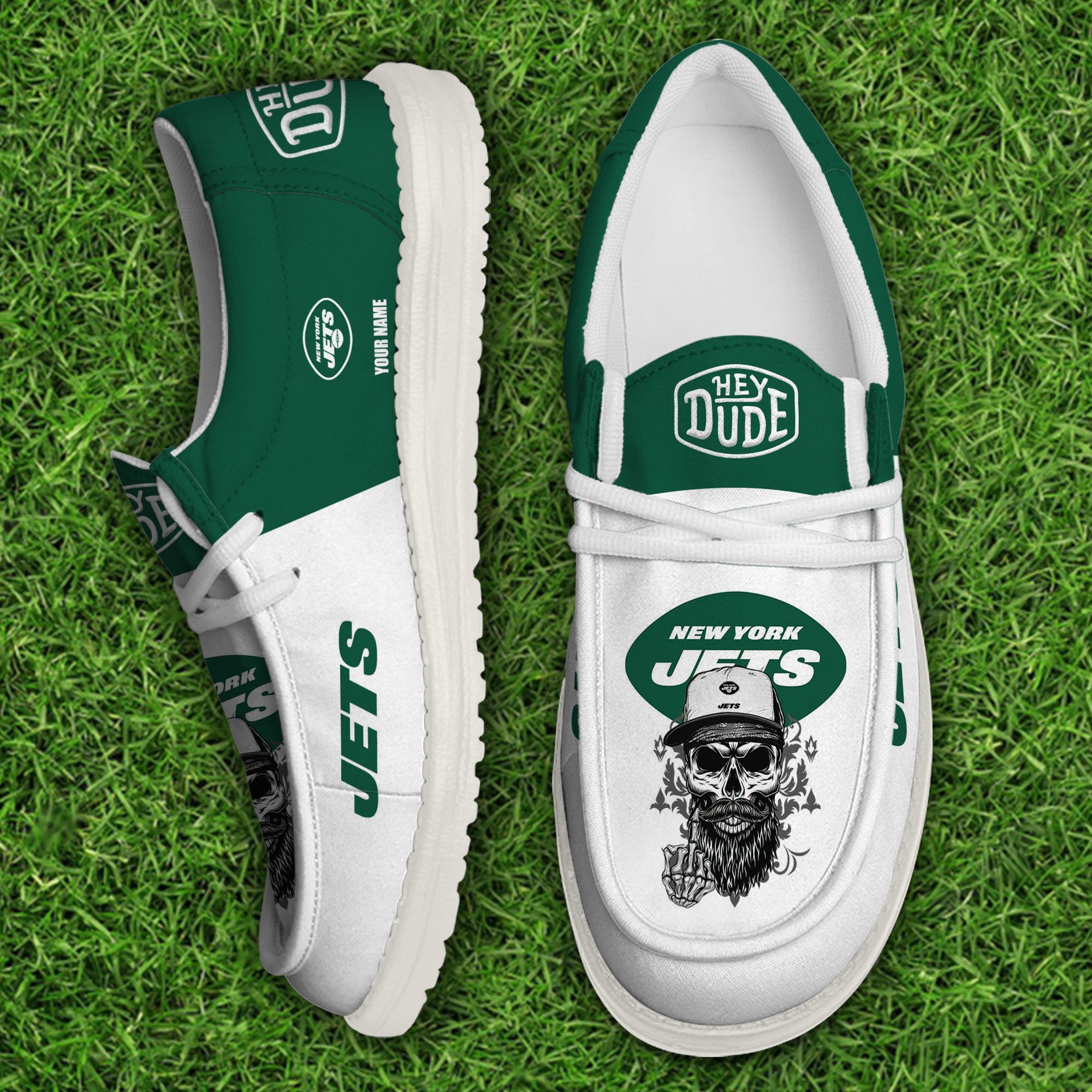 New York Jets Football Hey Dude Canvas Loafer Shoes Custom Your Name, Sport Shoes For Fan, Fan Gifts Football Hey Dude Canvas Loafer Shoes Custom Your Name 2024 version, Sport Shoes For Fan, Fan Gifts EHIVM-60867