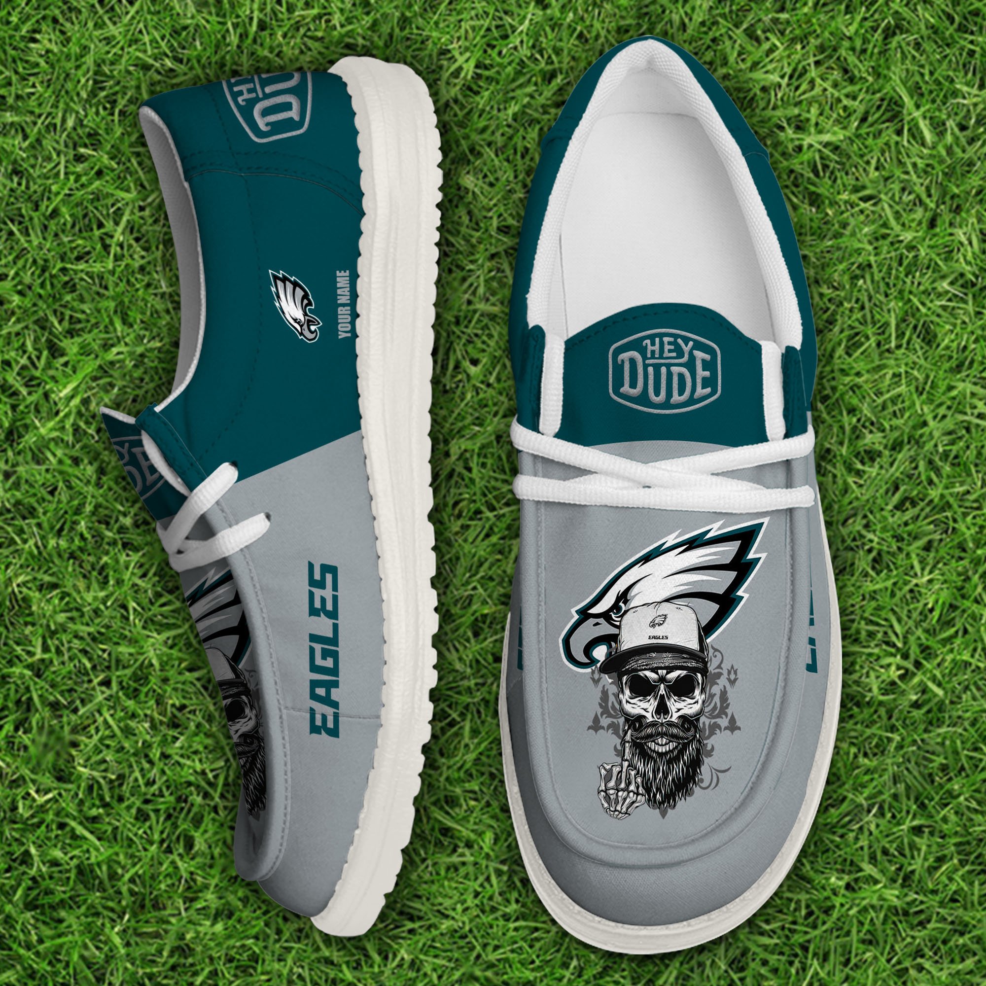 Philadelphia Eagles Football Hey Dude Canvas Loafer Shoes Custom Your Name, Sport Shoes For Fan, Fan Gifts Football Hey Dude Canvas Loafer Shoes Custom Your Name 2024 version, Sport Shoes For Fan, Fan Gifts EHIVM-60867