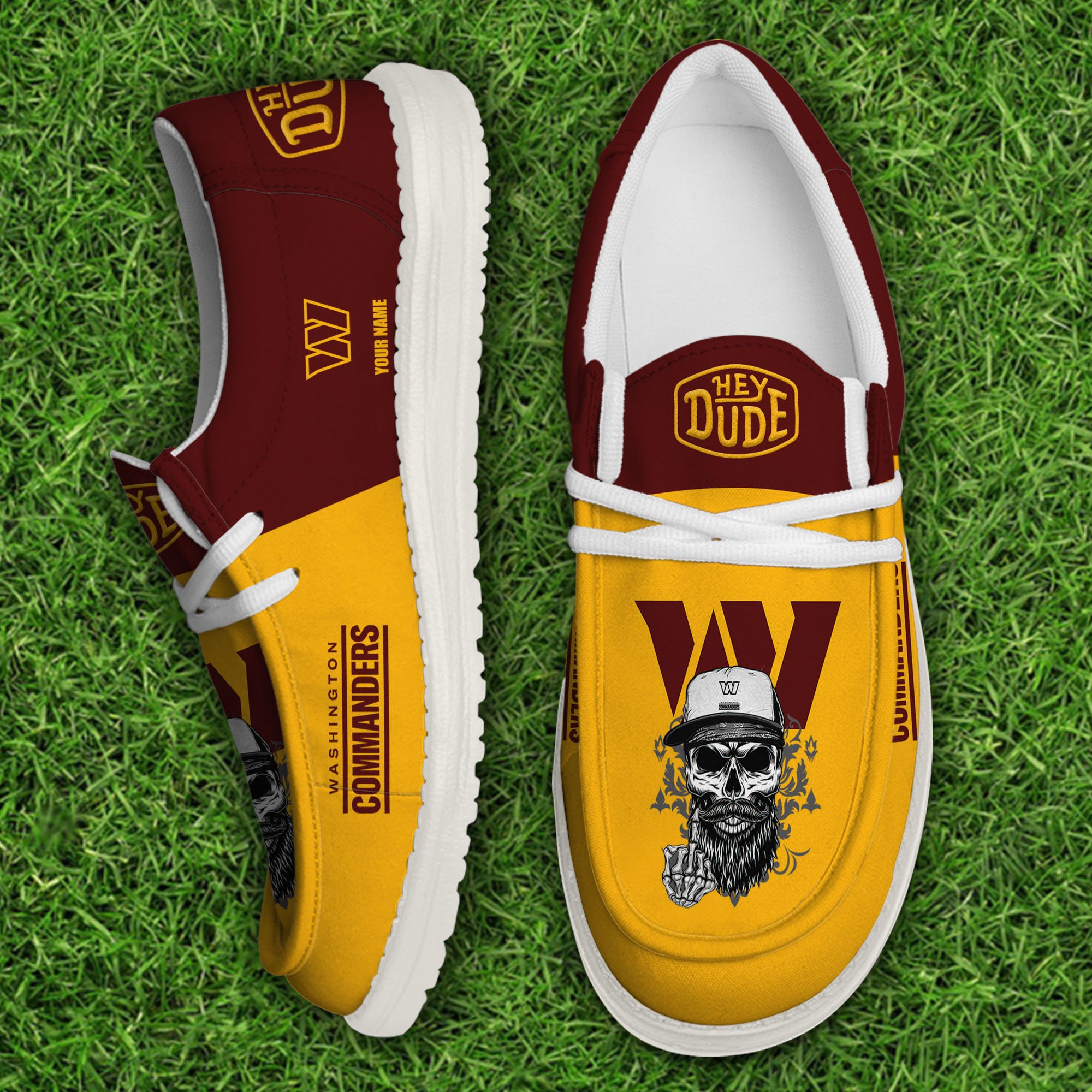 Washington Commanders Football Hey Dude Canvas Loafer Shoes Custom Your Name, Sport Shoes For Fan, Fan Gifts Football Hey Dude Canvas Loafer Shoes Custom Your Name 2024 version, Sport Shoes For Fan, Fan Gifts EHIVM-60867