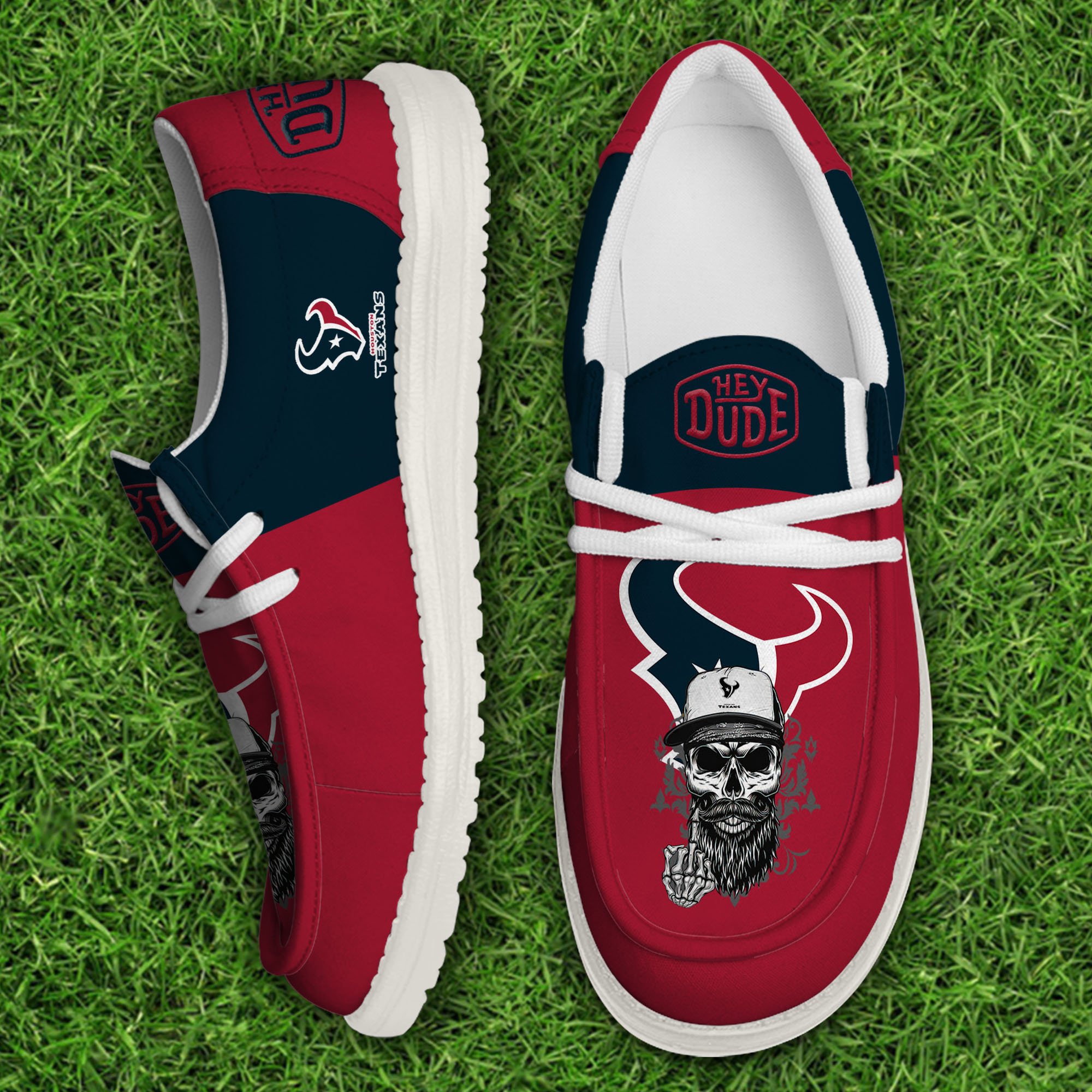 Houston Texans Football Hey Dude Canvas Loafer Shoes 2024 version, Sport Shoes For Fan, Fan Gifts EHIVM-60915