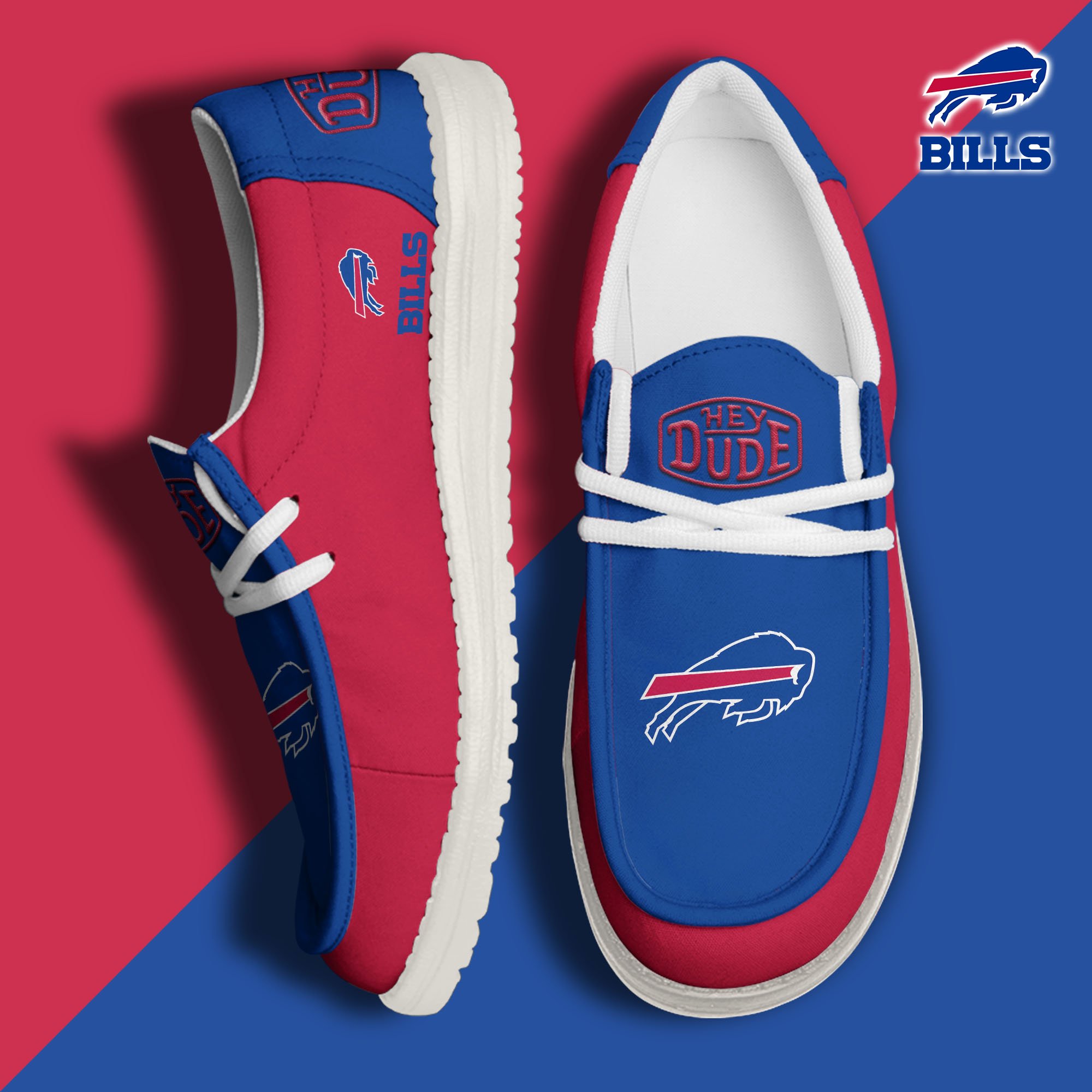 Buffalo Bills Hey Dude Shoes 2024 version, Sport Shoes For Fan, Fan Gifts EHIVM-60929