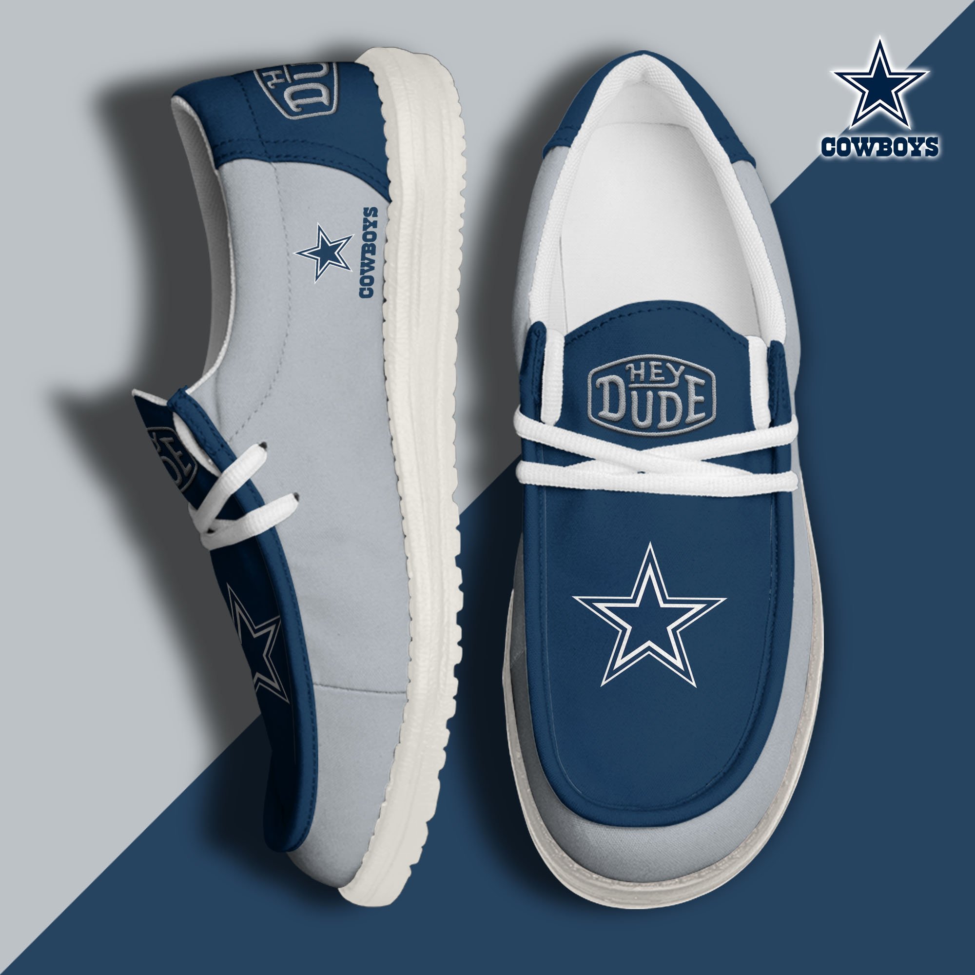 Dallas Cowboys Hey Dude Shoes 2024 version, Sport Shoes For Fan, Fan Gifts EHIVM-60929