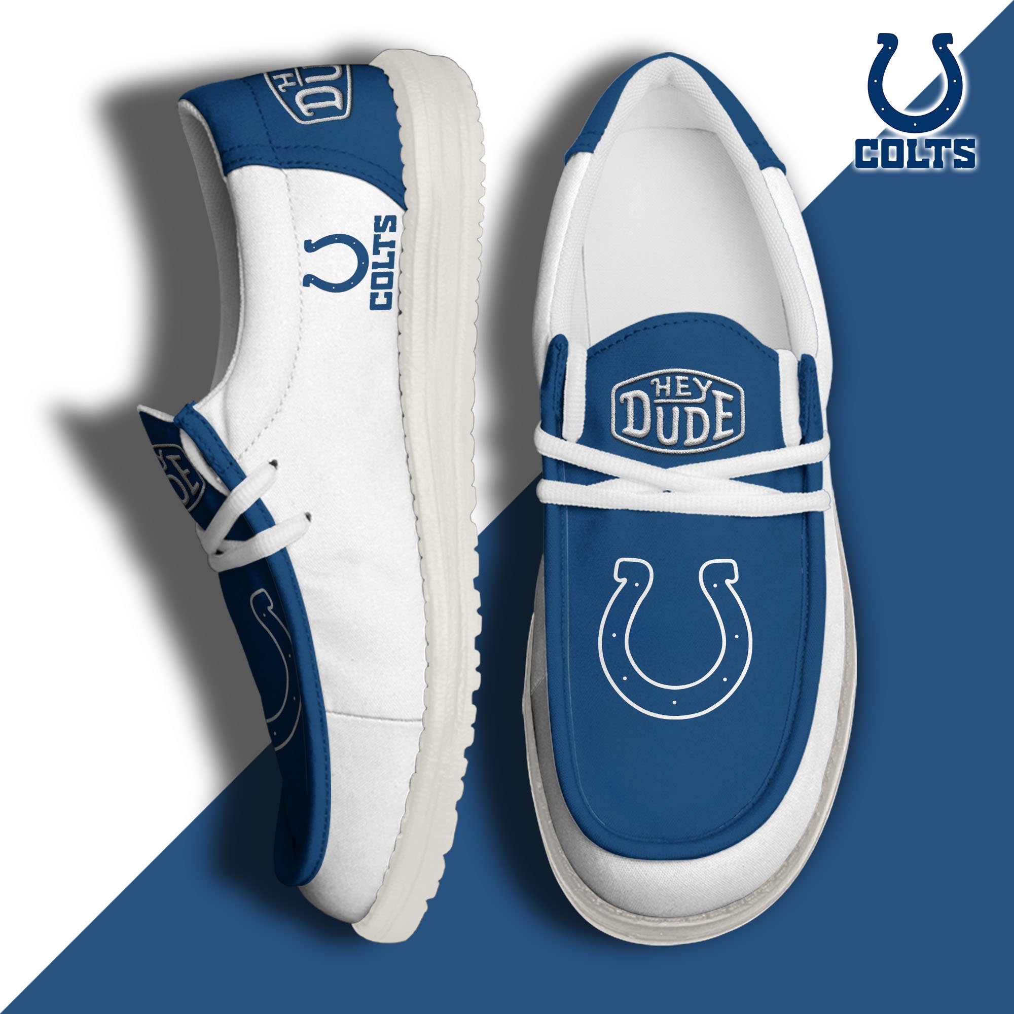 Indianapolis Colts Hey Dude Shoes 2024 version, Sport Shoes For Fan, Fan Gifts EHIVM-60929