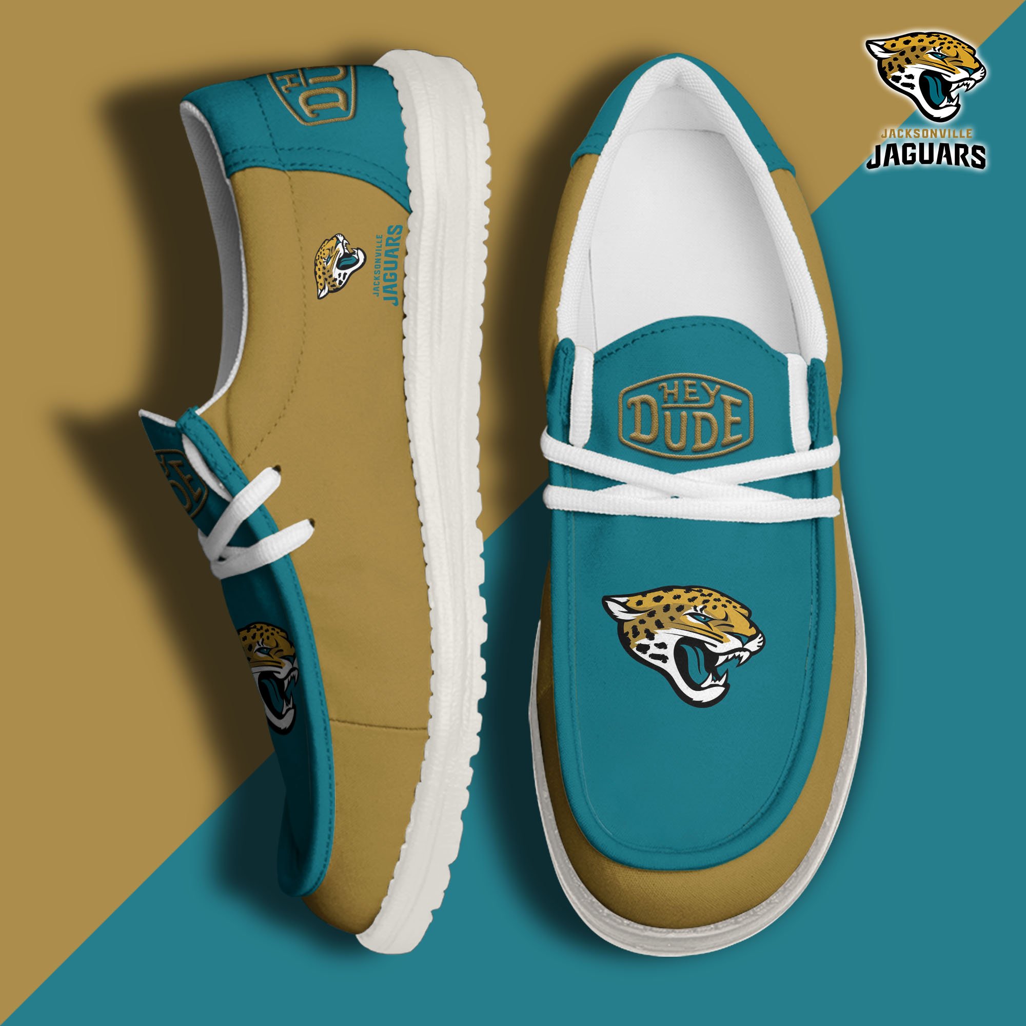 Jacksonville Jaguars Hey Dude Shoes 2024 version, Sport Shoes For Fan, Fan Gifts EHIVM-60929