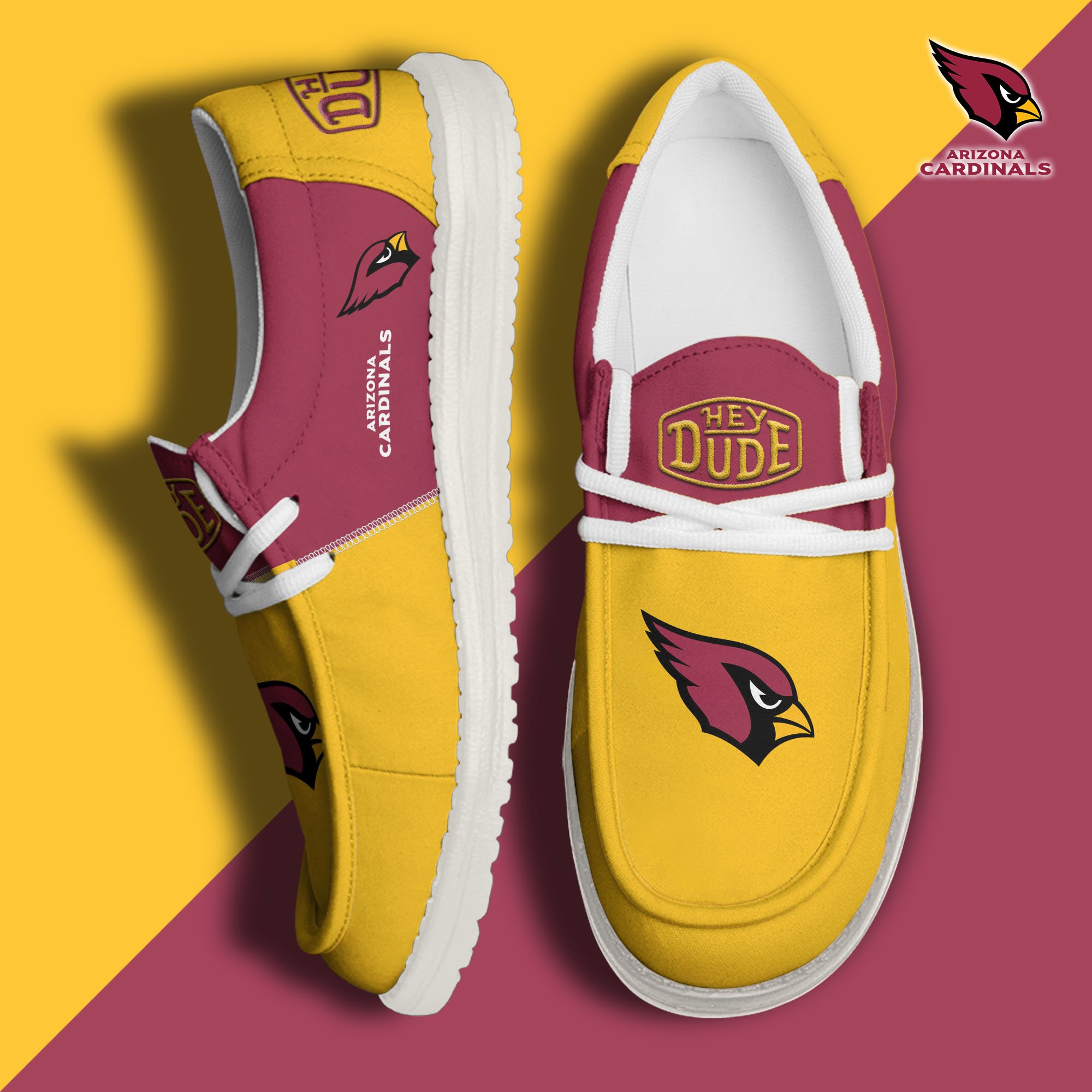 Arizona Cardinals Hey Dude Shoes Custom Your Name 2024 version, Sport Shoes For Fan, Fan Gifts EHIVM-60931