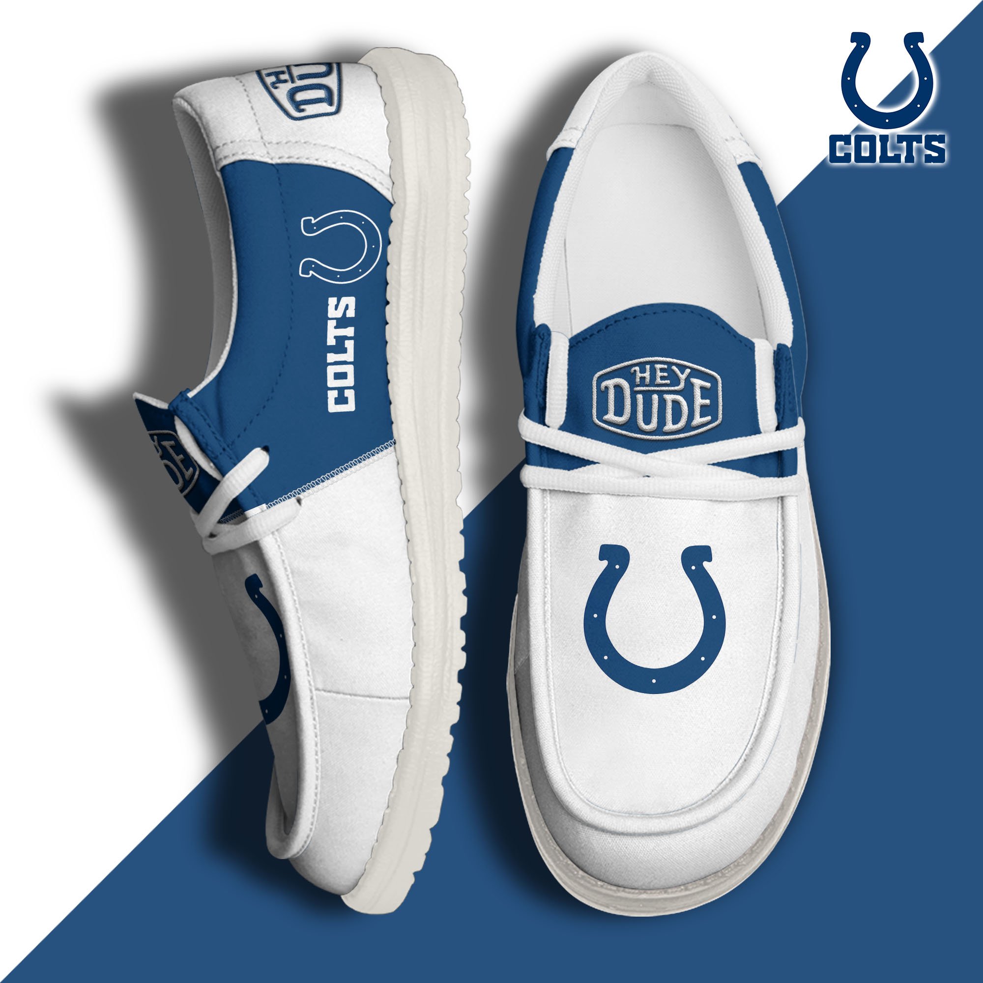 Indianapolis Colts Hey Dude Shoes Custom Your Name 2024 version, Sport Shoes For Fan, Fan Gifts EHIVM-60931